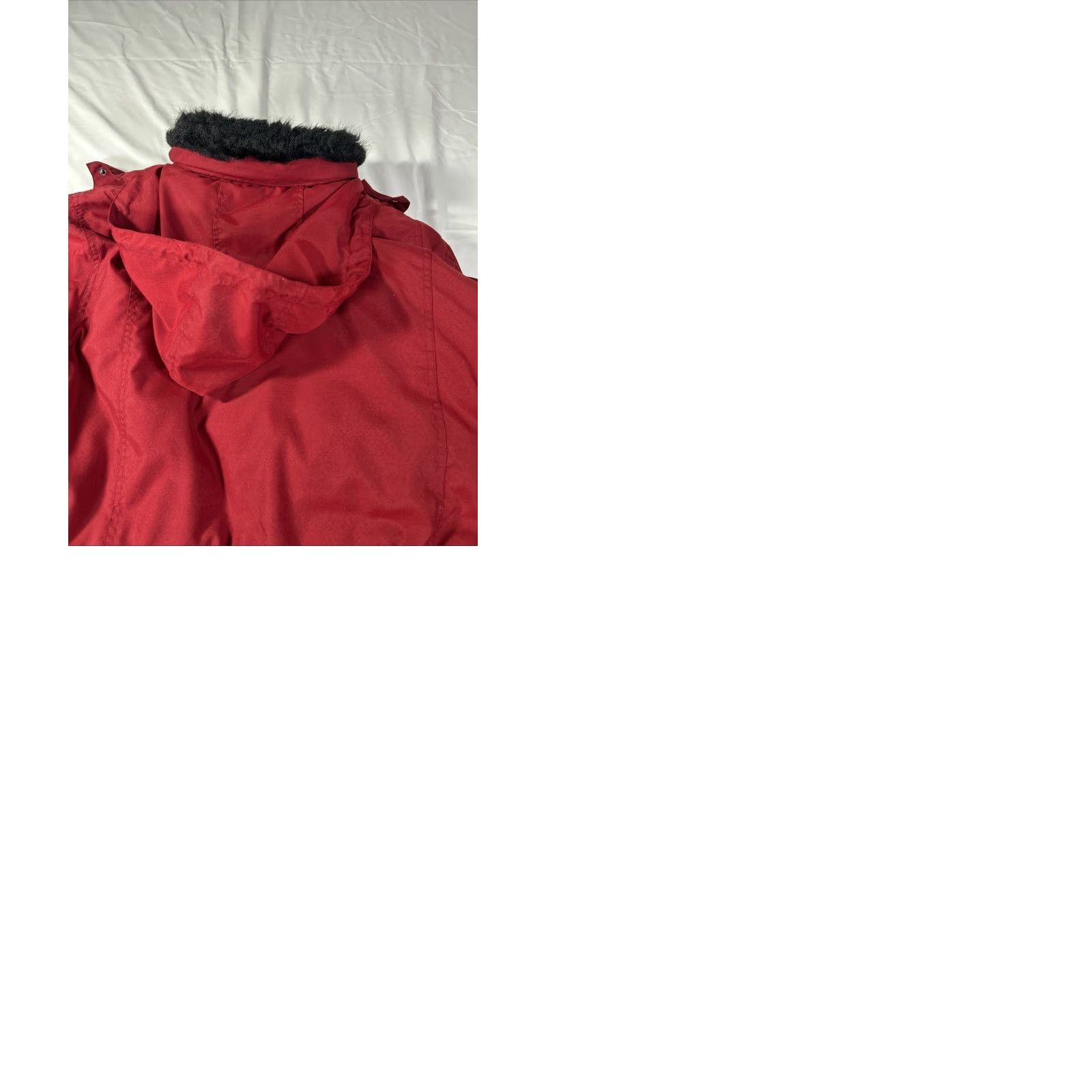 Ralph Lauren Lauren Ralph Lauren Down Jacket Womens M Red Parka Hooded Fur Trim Zipper Pockets Winter Casual Coat Size M / US 6-8 / IT 42-44 - 9 Thumbnail