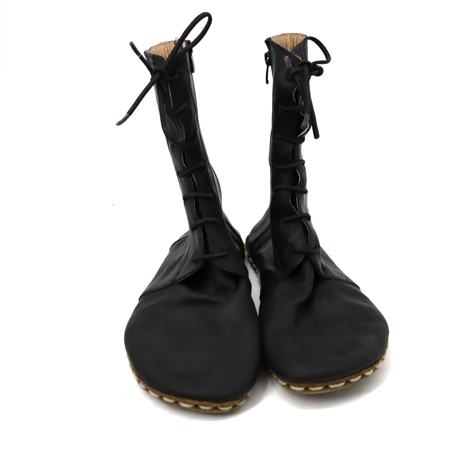 Other NEFES Handmade Black Buffalo LeatherGrounding Effect Boot Size US 11.5 / EU 44-45 - 3 Thumbnail