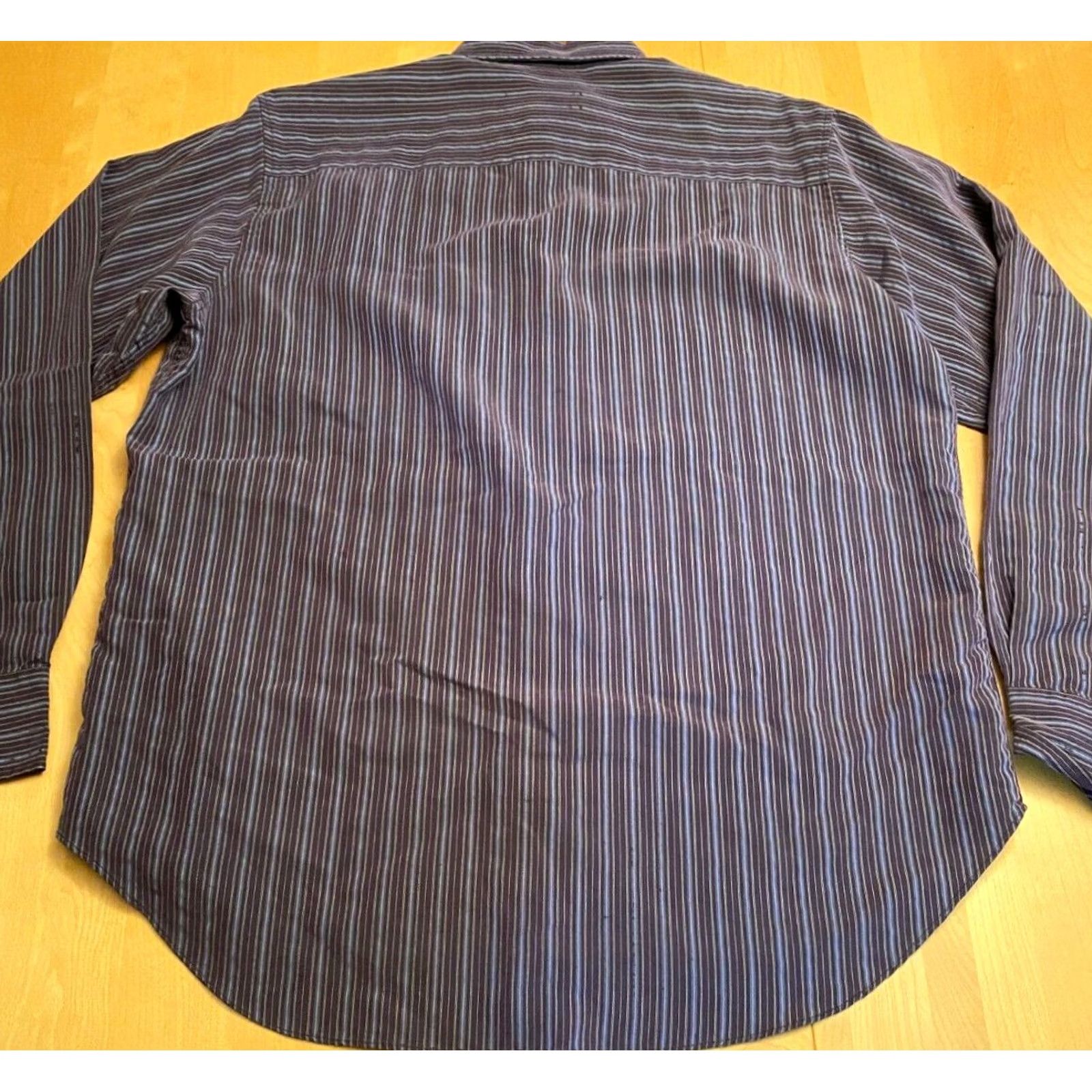 BUGATCHI Bugatchi Uomo Shirt Long Sleeve Purple Stripe Size M Mens Size US M / EU 48-50 / 2 - 4 Thumbnail