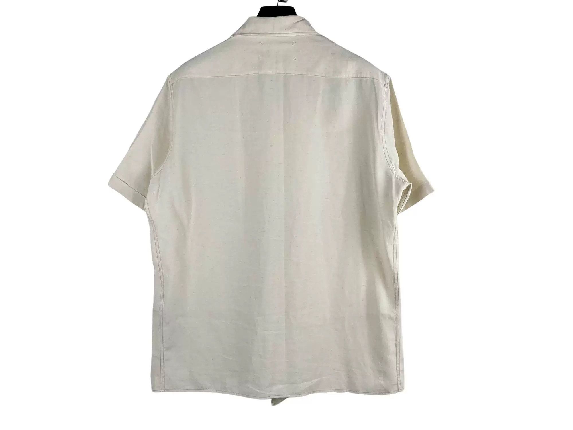 Maison Margiela Maison Margiela White Short-Sleeve Shirt Size US M / EU 48-50 / 2 - 2 Thumbnail