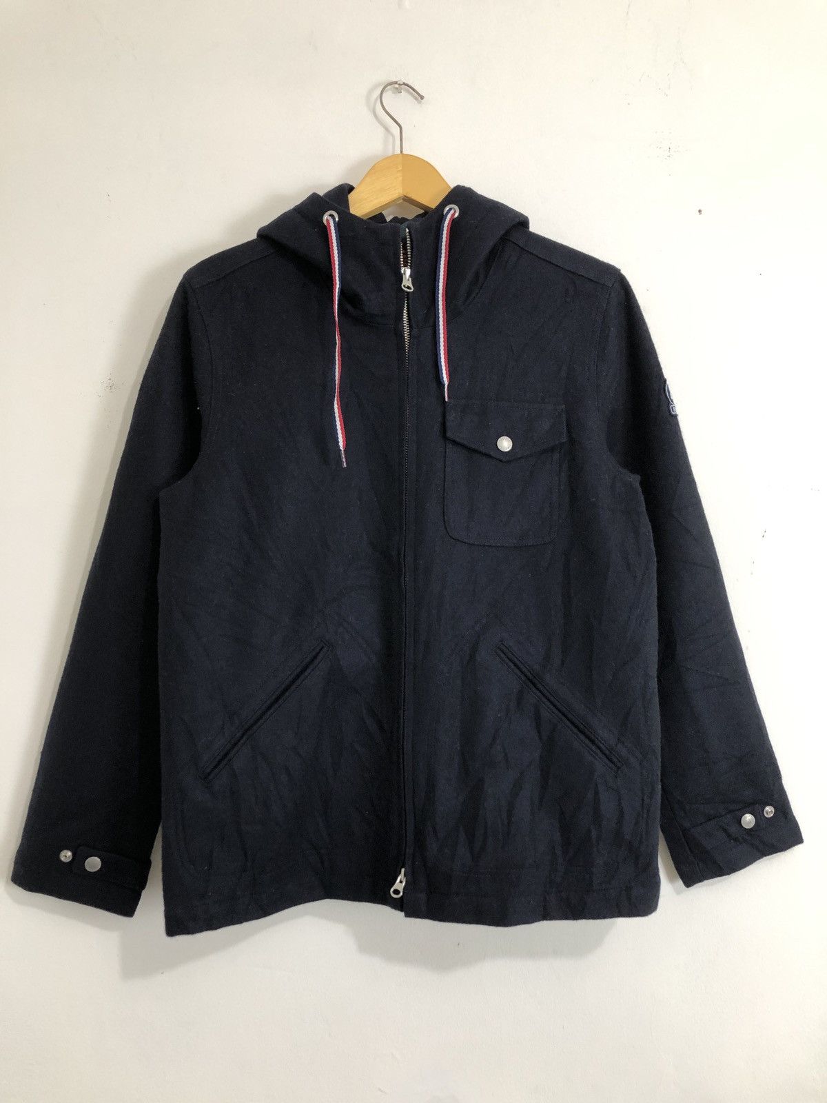 image of Beams Plus x Fidelity Beams Fidelity Wool Jacket in Navy, Men's (Size Medium)
