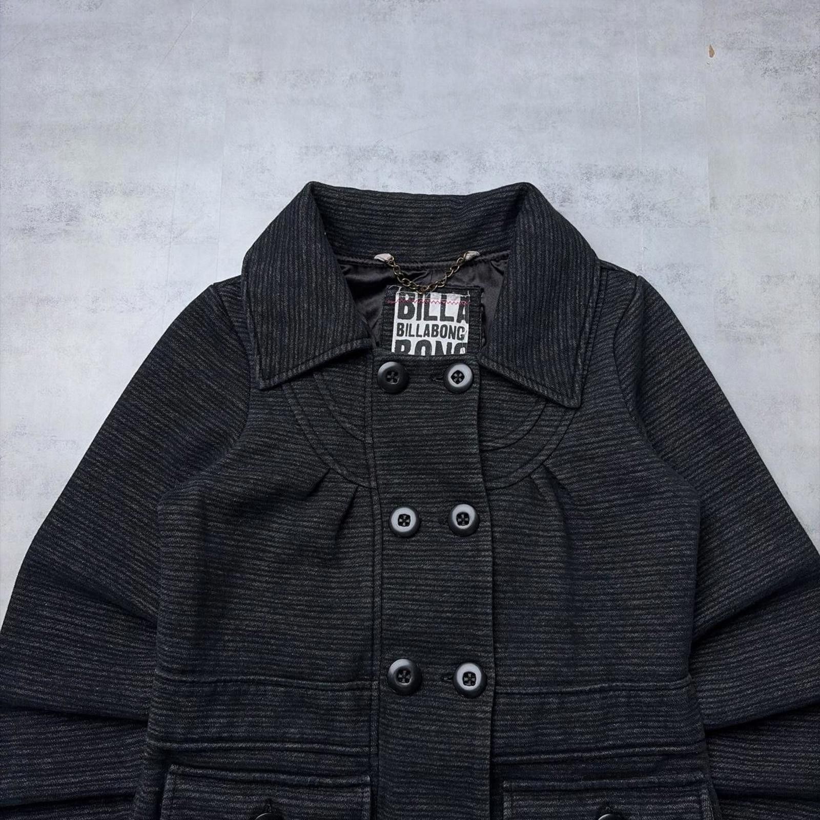 Billabong Y2K Black Billabong Grunge Surf Button Up Coat Size M / US 6-8 / IT 42-44 - 3 Thumbnail
