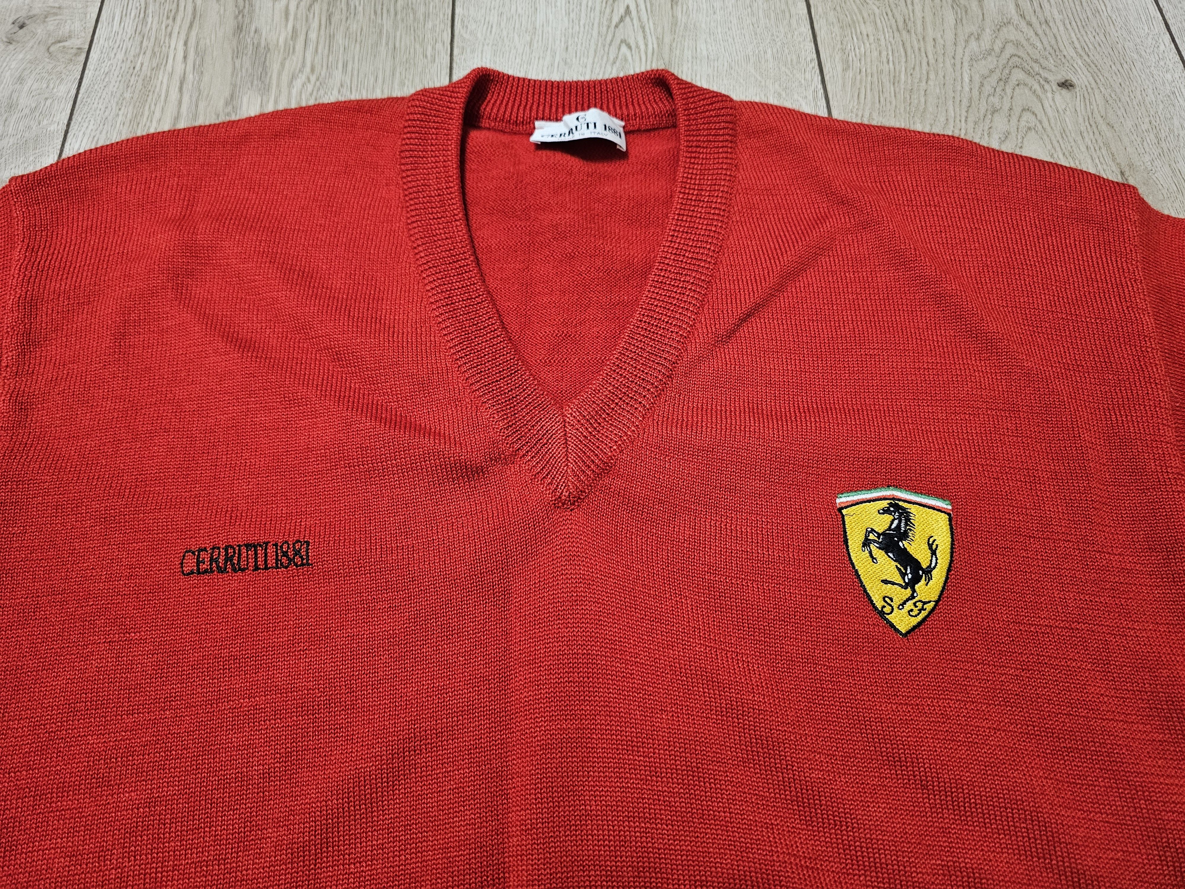 Ferrari VINTAGE FERRARI CERRUTI 1881 SWEATSHIRT F1 SWEATSHIRT 90s Size US L / EU 52-54 / 3 - 3 Thumbnail