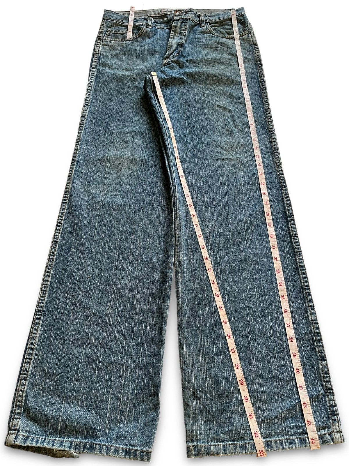 Japanese Brand × Southpole Vintage Japanese Brand Blue Wash Distressed Baggy Jeans Size US 32 / EU 48 - 11 Thumbnail