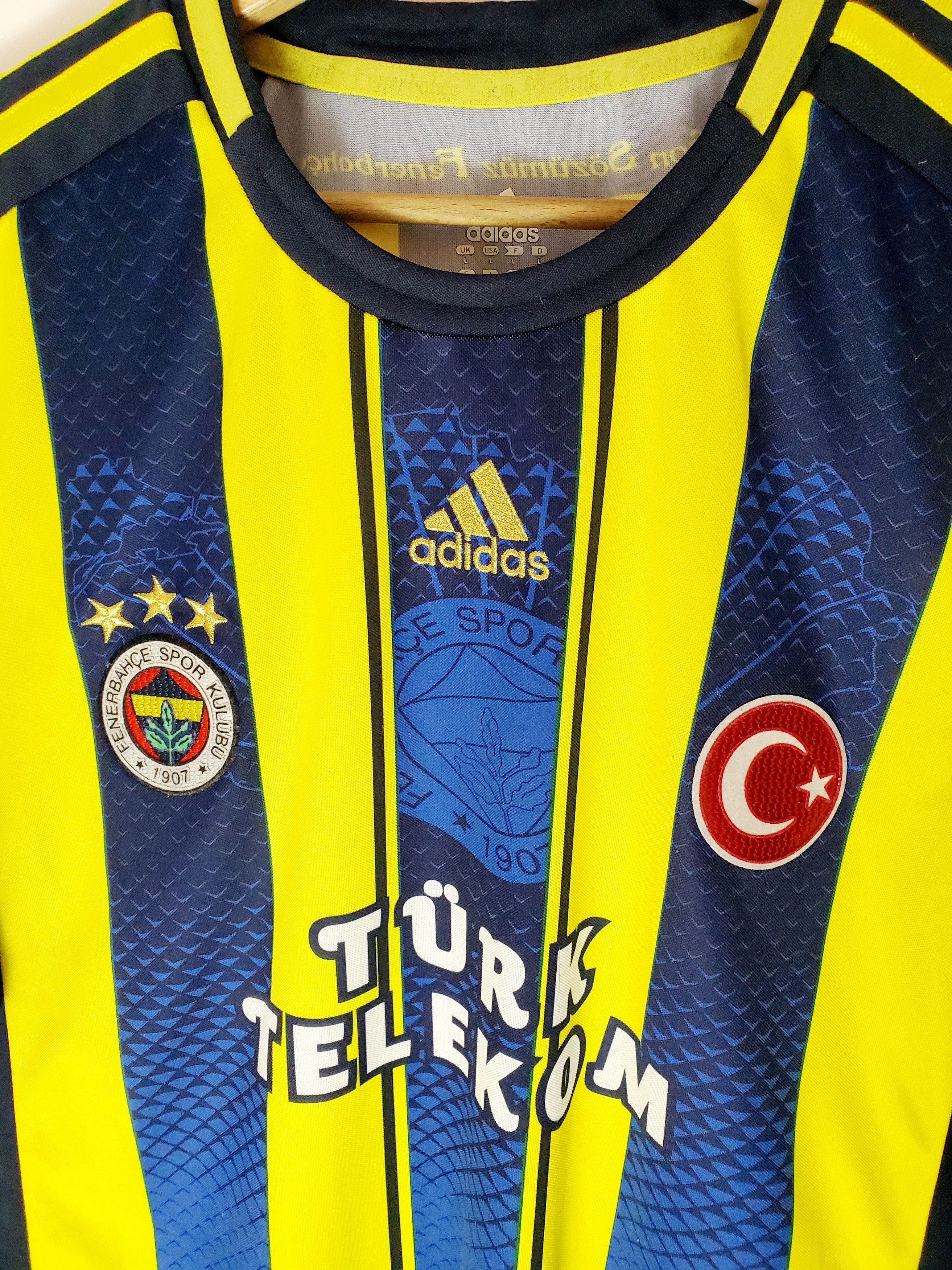 Adidas Fenerbahce SK 2012-13 Home Football Jersey Size L Size US L / EU 52-54 / 3 - 2 Thumbnail