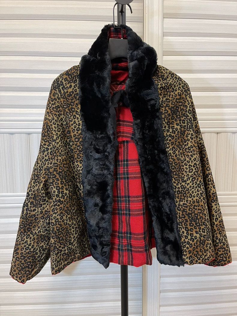 Comme des Garcons Comme Des Garcons Plaid leopard print cape 2502-Nextarrow Size XS / US 0-2 / IT 36-38 - 1 Thumbnail