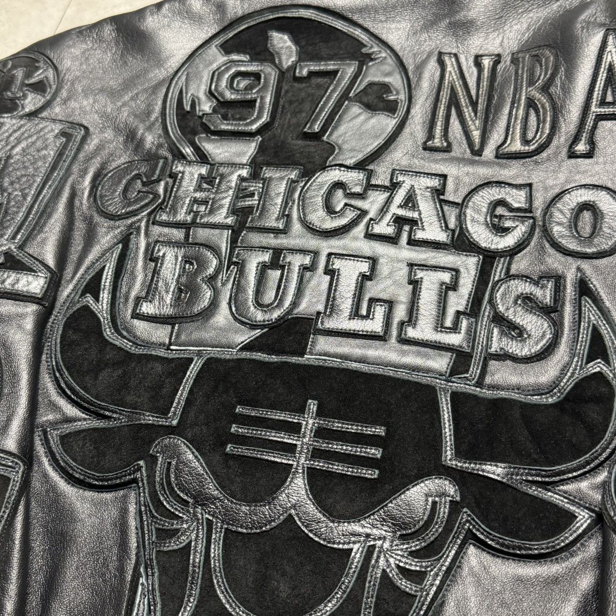 Jeff Hamilton Jeff Hamilton NBA Bulls 5 Time Champions Leather Jacket Size US M / EU 48-50 / 2 - 8 Thumbnail