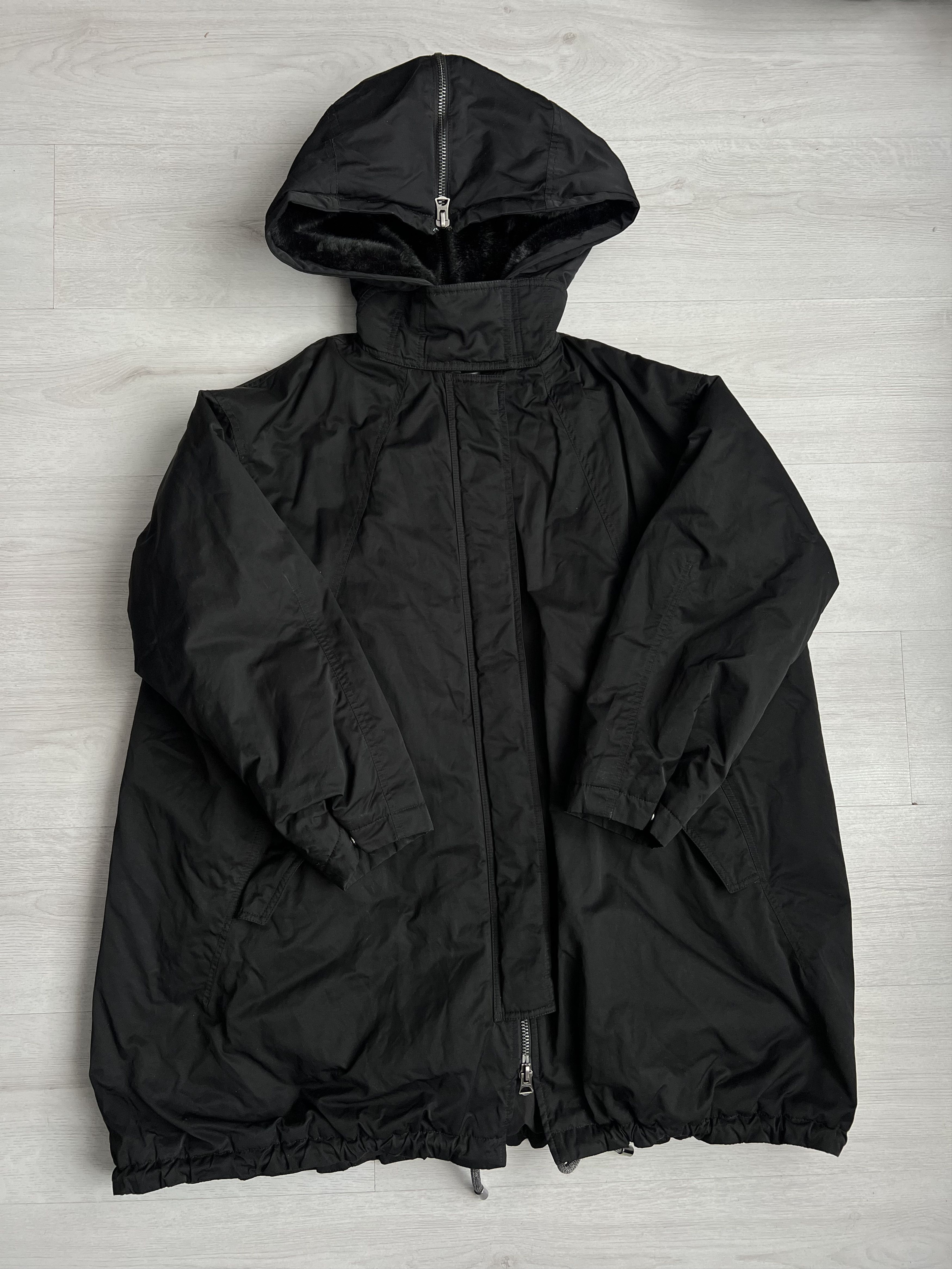 Acne Studios Amory Oversized Faux Fur Lined Hooded Parka
