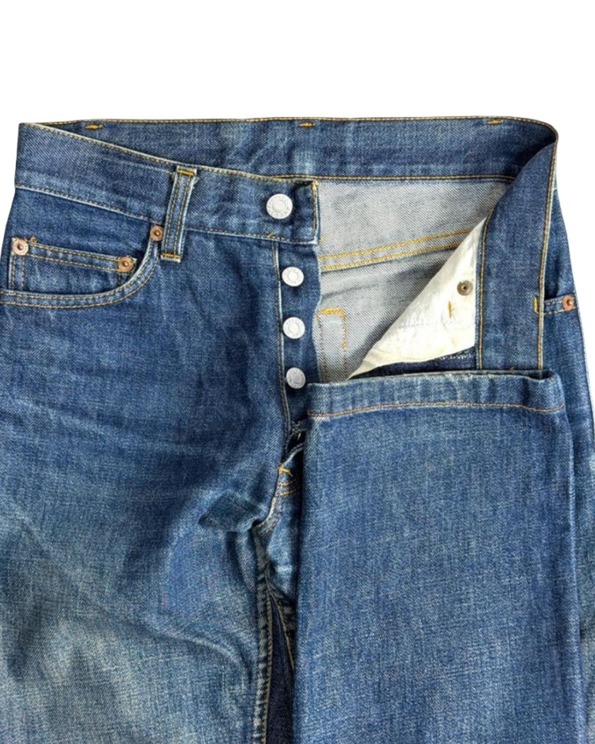 Helmut Lang 1997 Vintage American Wash Denim Jeans Size US 28 / EU 44 - 3 Thumbnail