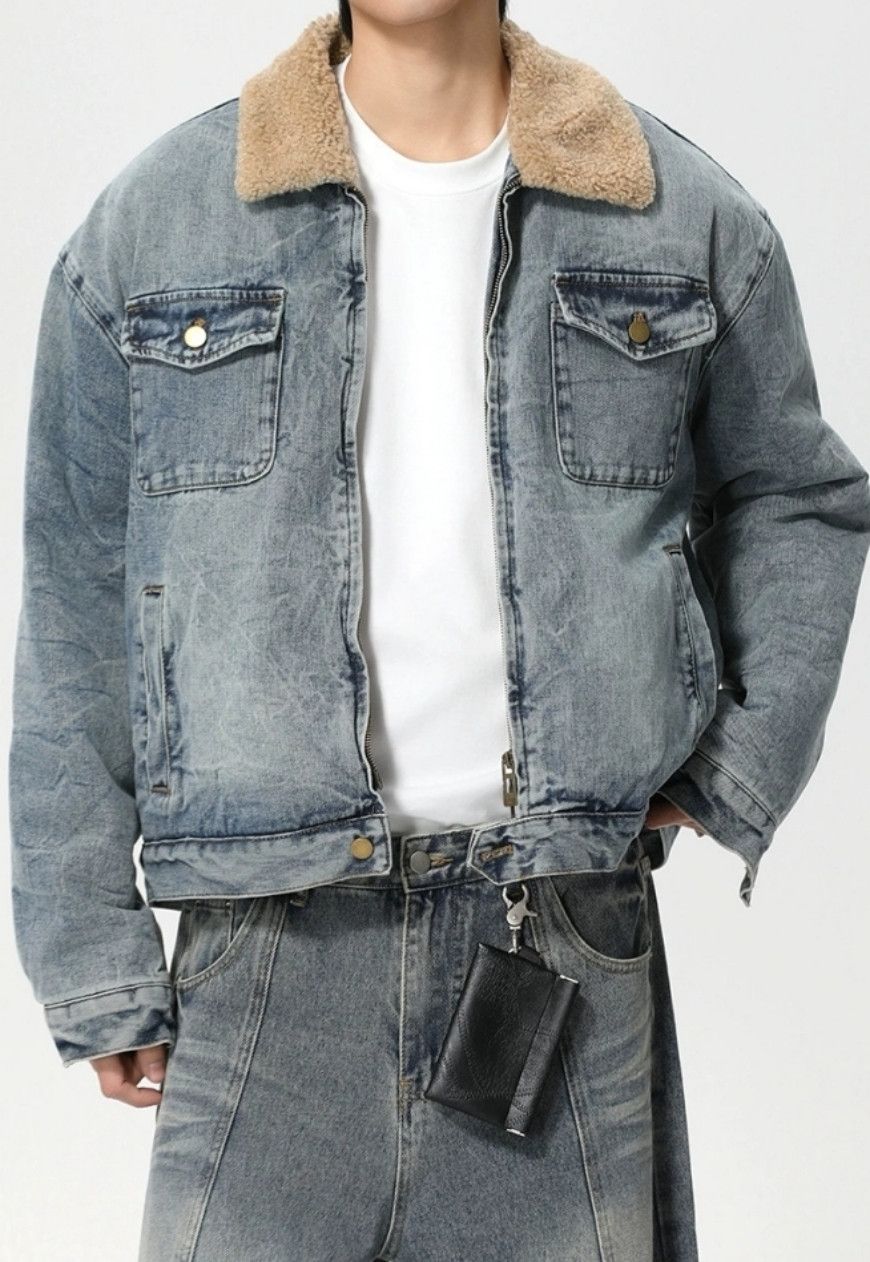 Other Men’s Faux lambswool warm denim jacket Size US M / EU 48-50 / 2 - 7 Thumbnail