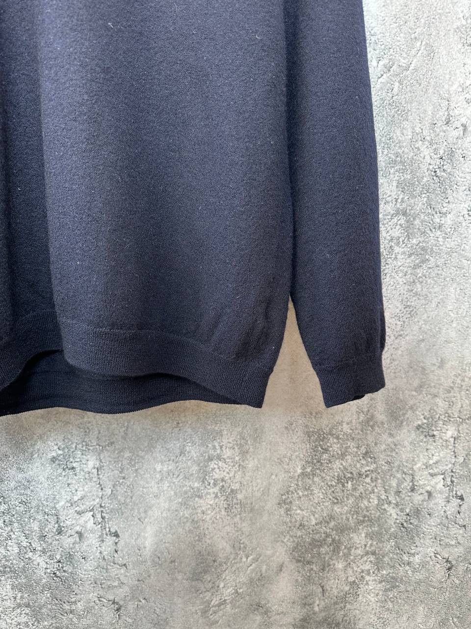 Pal Zileri Pal Zileri V-Neck Sweater Navy Wool Long Sleeve Jumper Size US XL / EU 56 / 4 - 9 Thumbnail