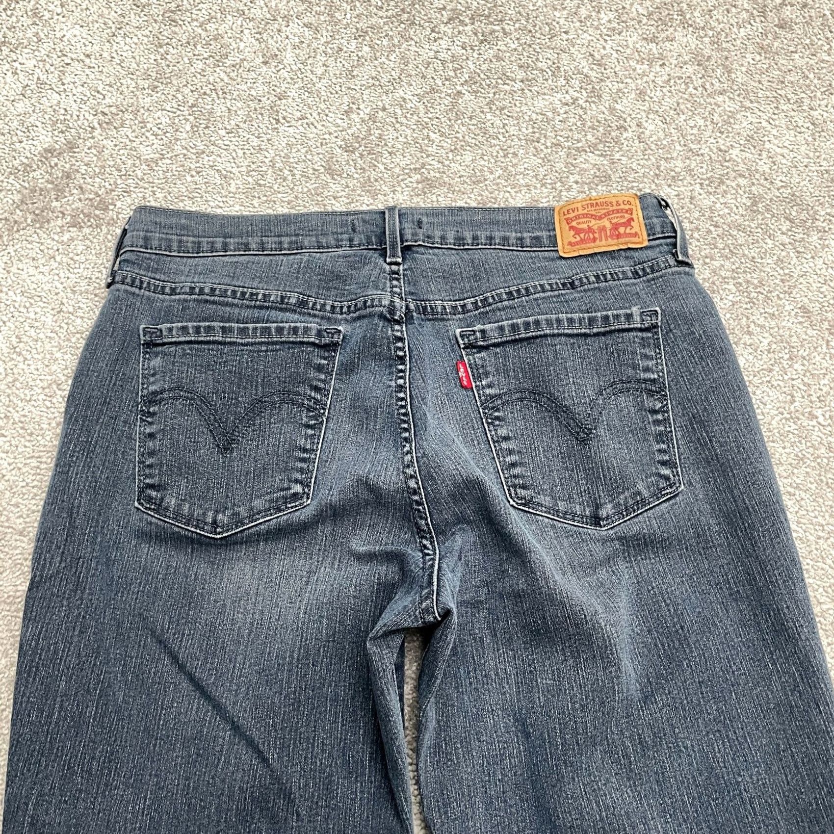 Levi's Levi's 505 Straight Denim Jeans Womens 10 Blue Cotton Casual Mid Rise 31 Inseam 30.5 in 5-Pocket Size 32" / US 10 / IT 46 - 4 Thumbnail