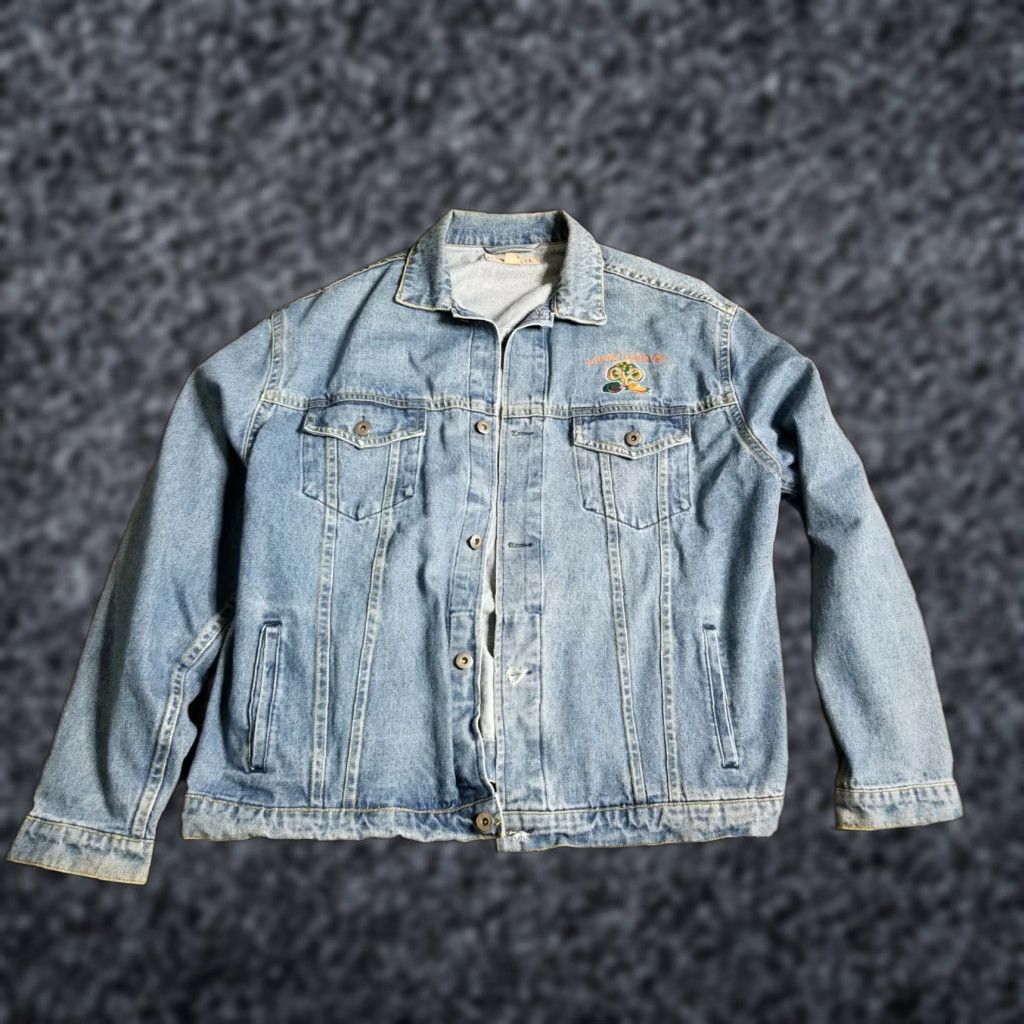 Vintage VINTAGE Hammette Sharp Denim Trucker Jacket Mens XL Blue 80s 90s Button Collar Cotton Mix Casual Jacket Size US XL / EU 56 / 4 - 1 Thumbnail
