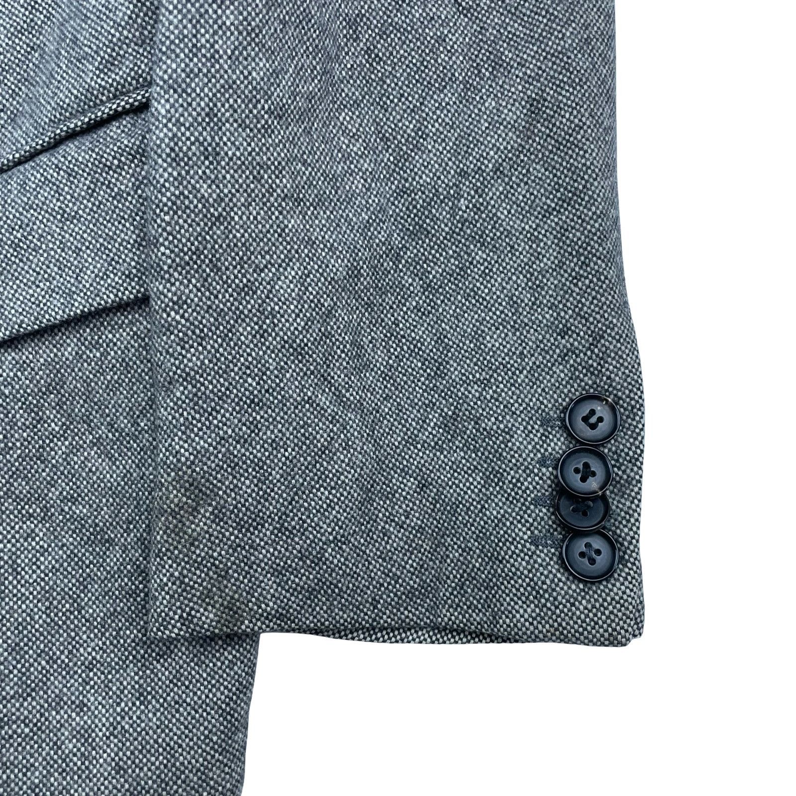 Cantarelli Cantarelli Men's Wool/Cashmere 3/2 Roll Blazer Gray • Italy Size 42R - 4 Thumbnail