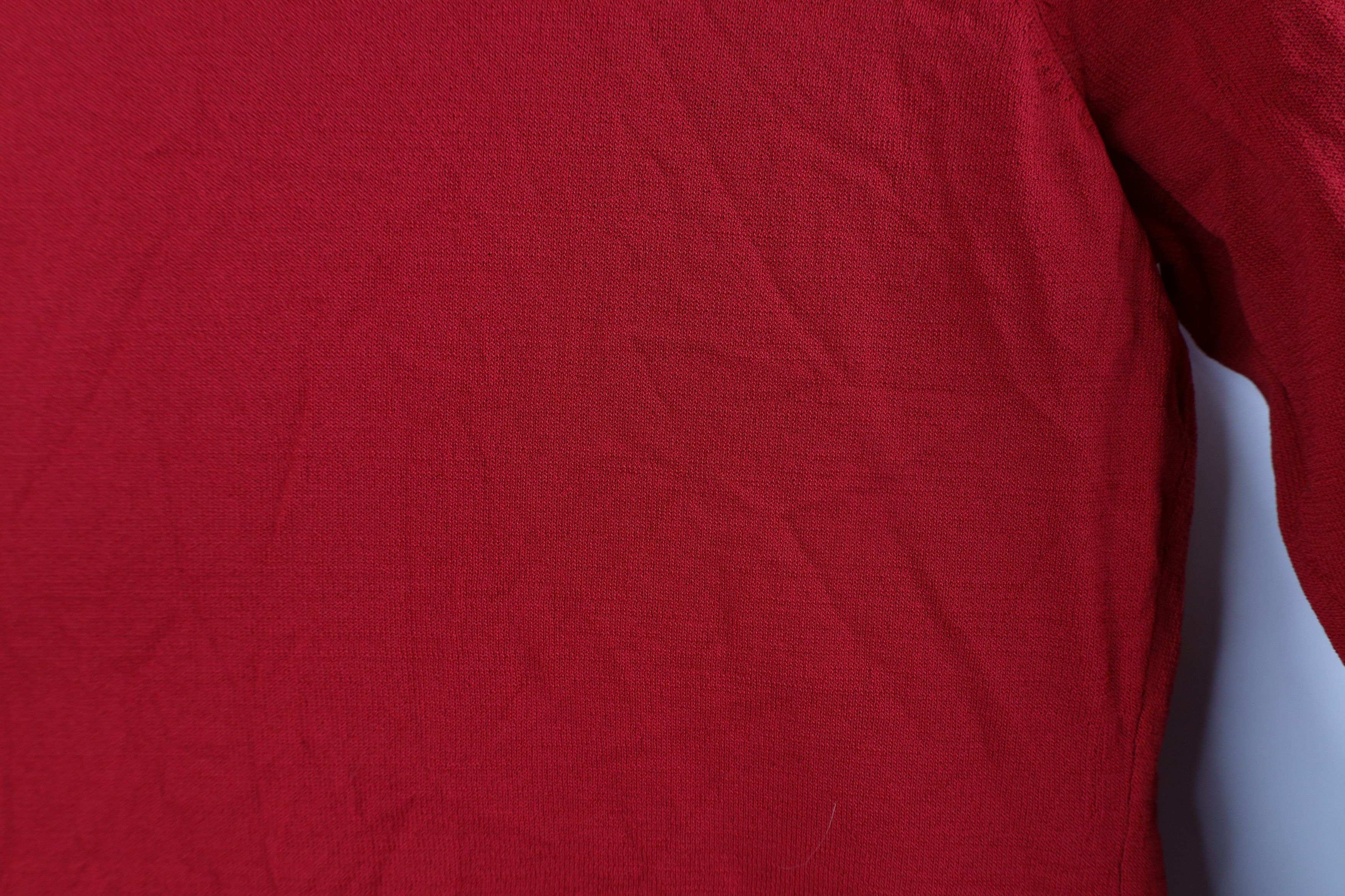 Vintage Deadstock Vintage 90s Y2K Babydoll Ribbed Knit T-Shirt Red Size M / US 6-8 / IT 42-44 - 9 Thumbnail