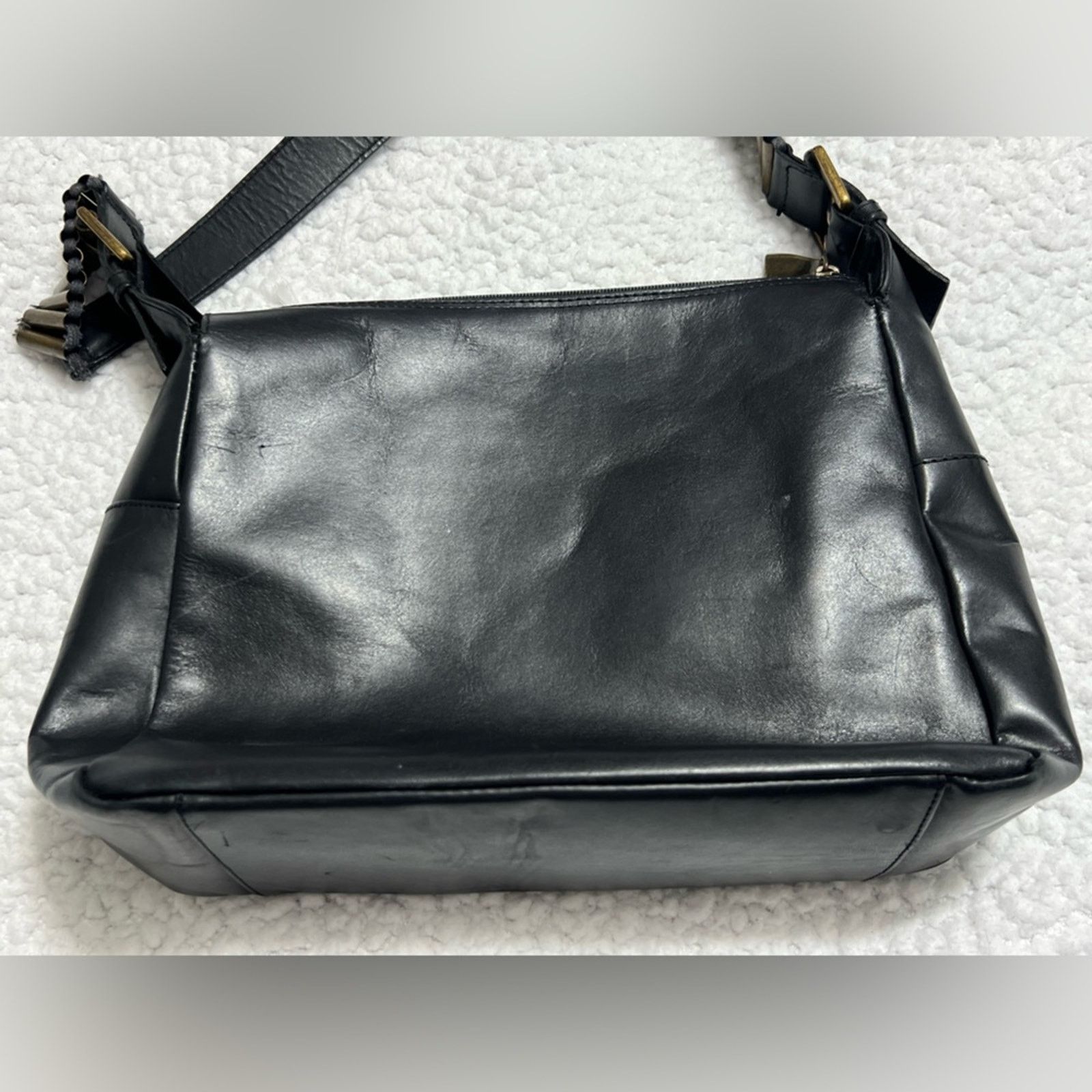 Other Vintage Shoulder Crossbody Bag Black Leather Y2K Arezzo Size ONE SIZE - 7 Thumbnail
