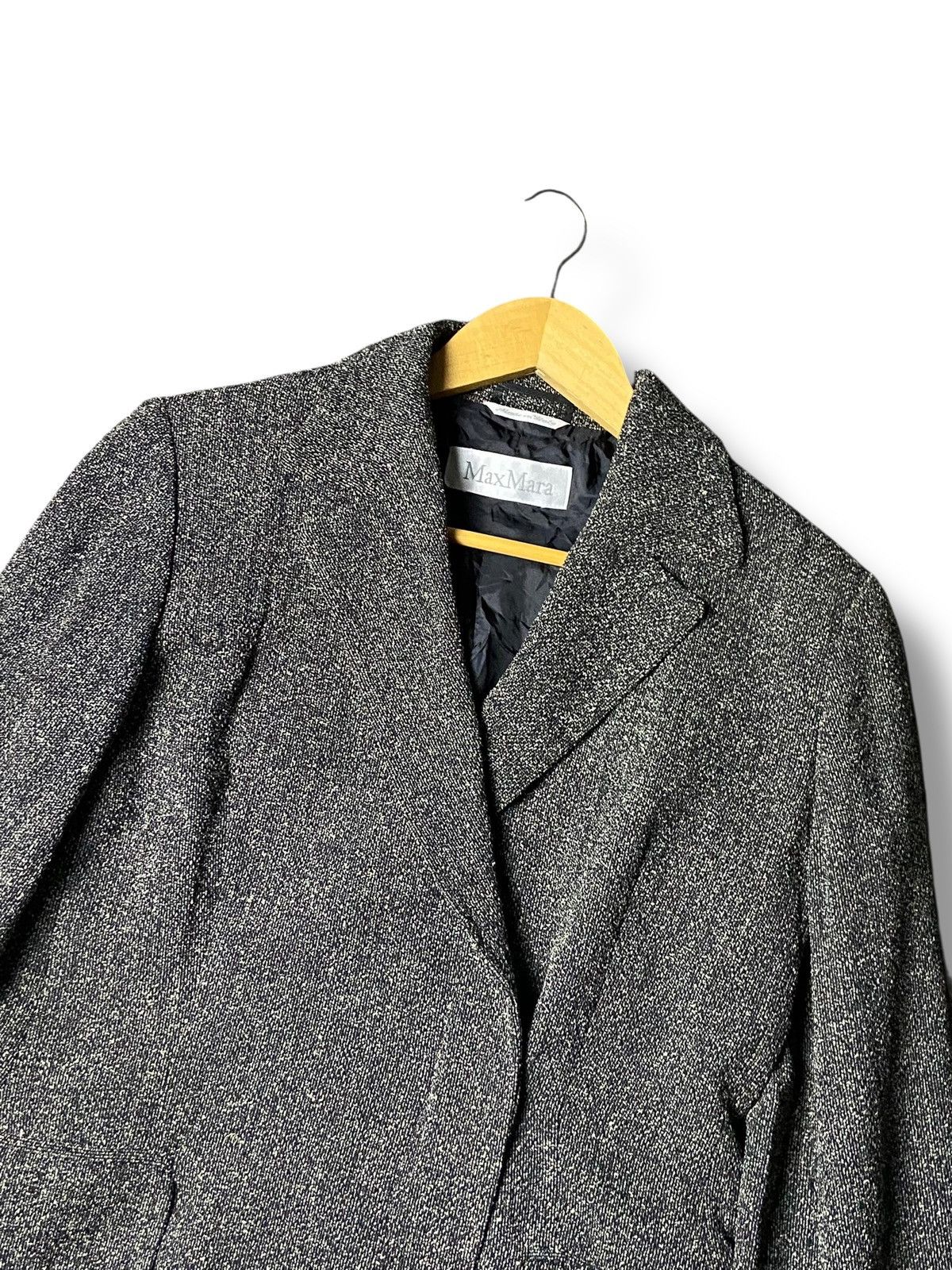 Japanese Brand Vintage Max Mara Wool Blend Hidden Button Blazer (157) Size US XXS / EU 40 - 5 Thumbnail