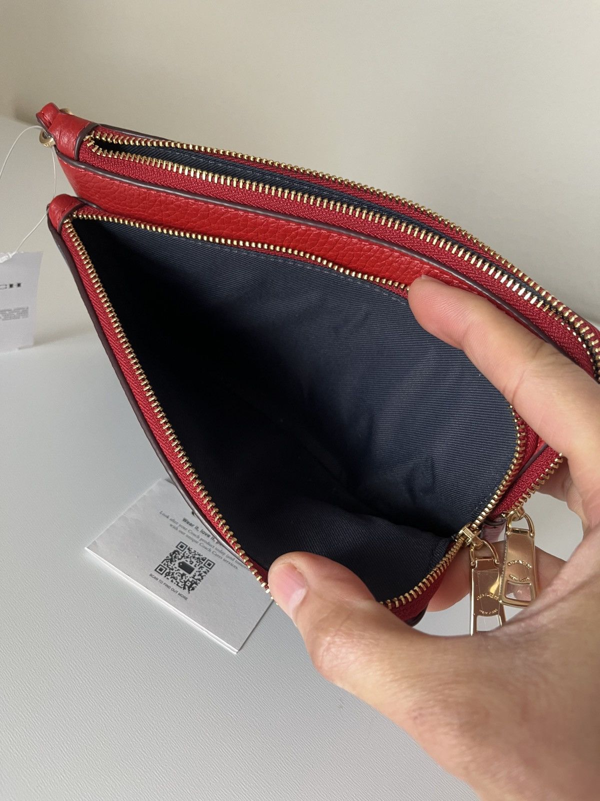 Coach Coach double zip wristlet in signature canvas Size ONE SIZE - 7 Thumbnail