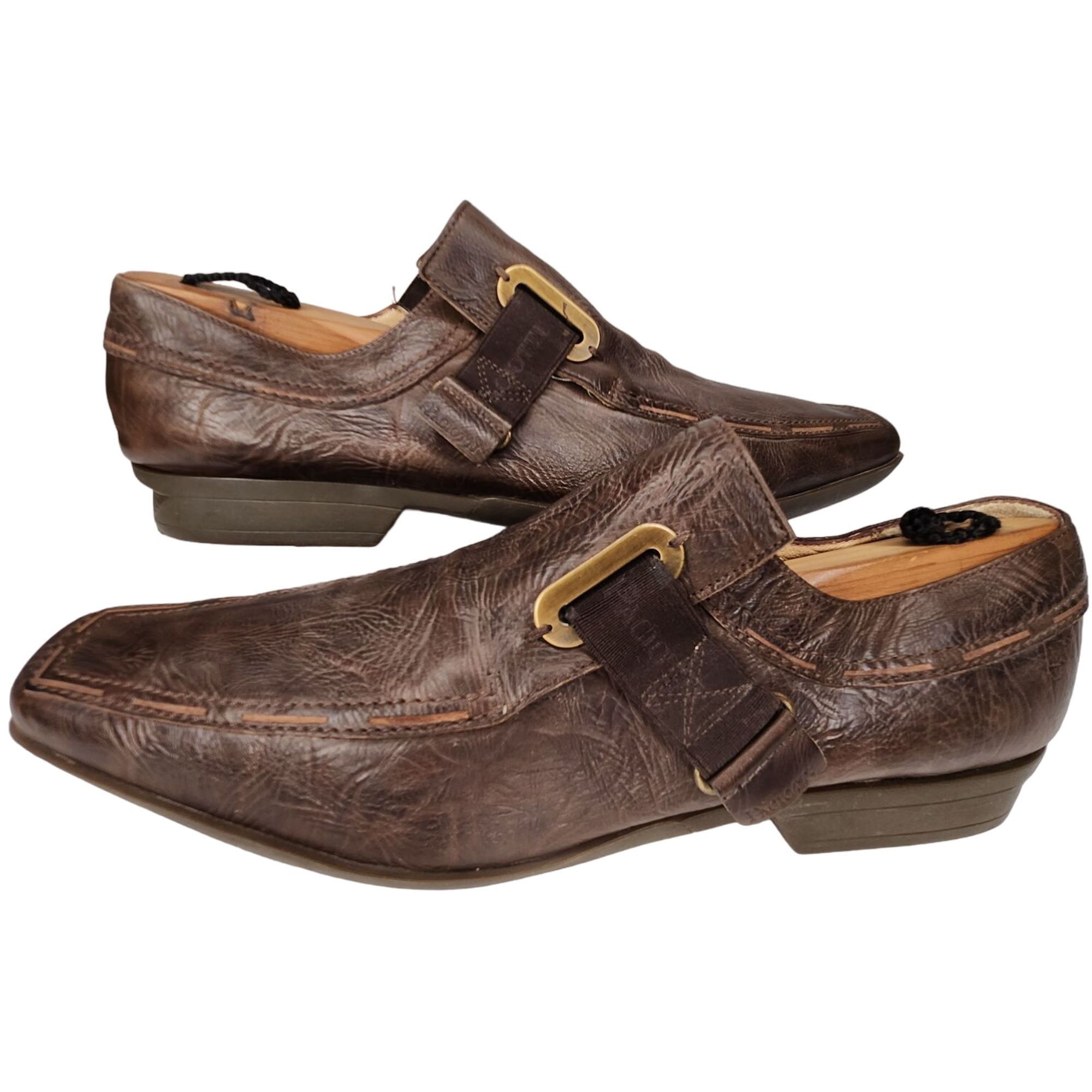Paciotti Cesare Paciotti Italy Dress Shoes Men 9-9.5 Brown Leathe Size US 9 / EU 42 - 5 Thumbnail