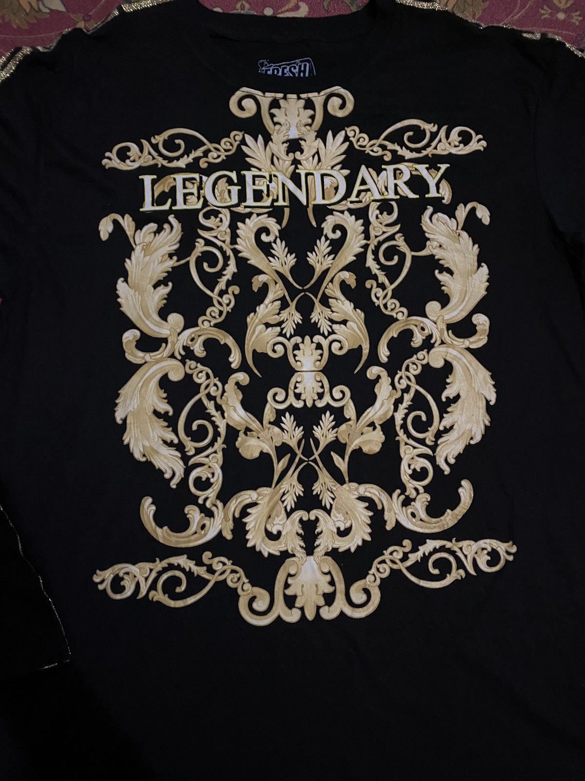 Affliction Fresh Laundry Legendary Striped Gold Tee Size US L / EU 52-54 / 3 - 3 Thumbnail
