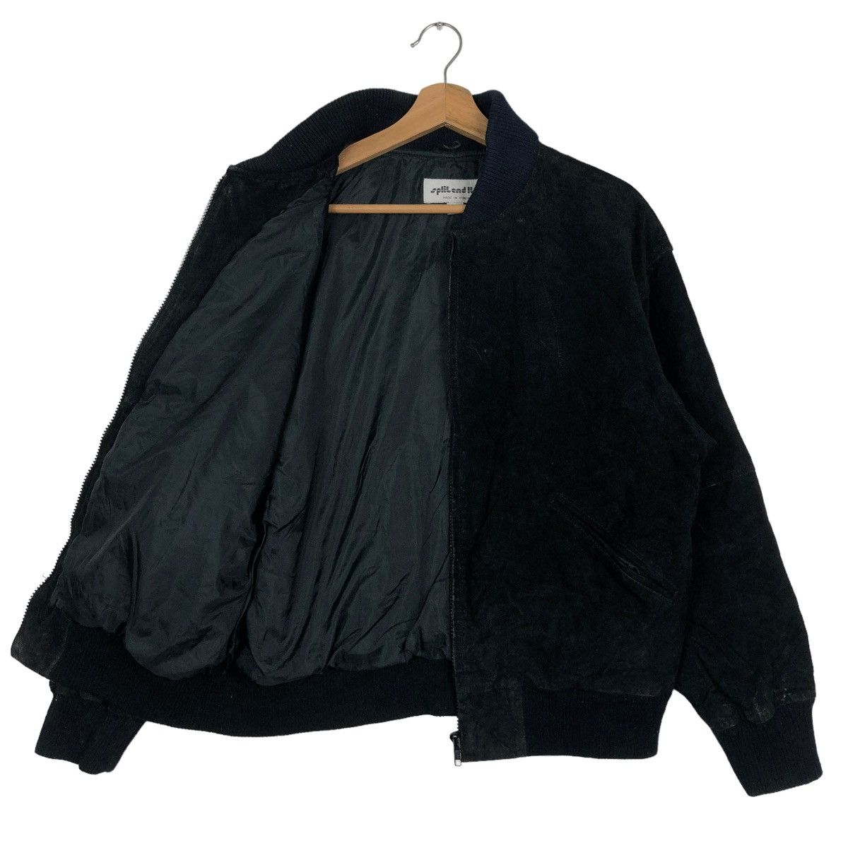 Japanese Brand 🔥90’s Vintage Leather Bomber Jacket Split End Issey Miyake Size US M / EU 48-50 / 2 - 8 Thumbnail