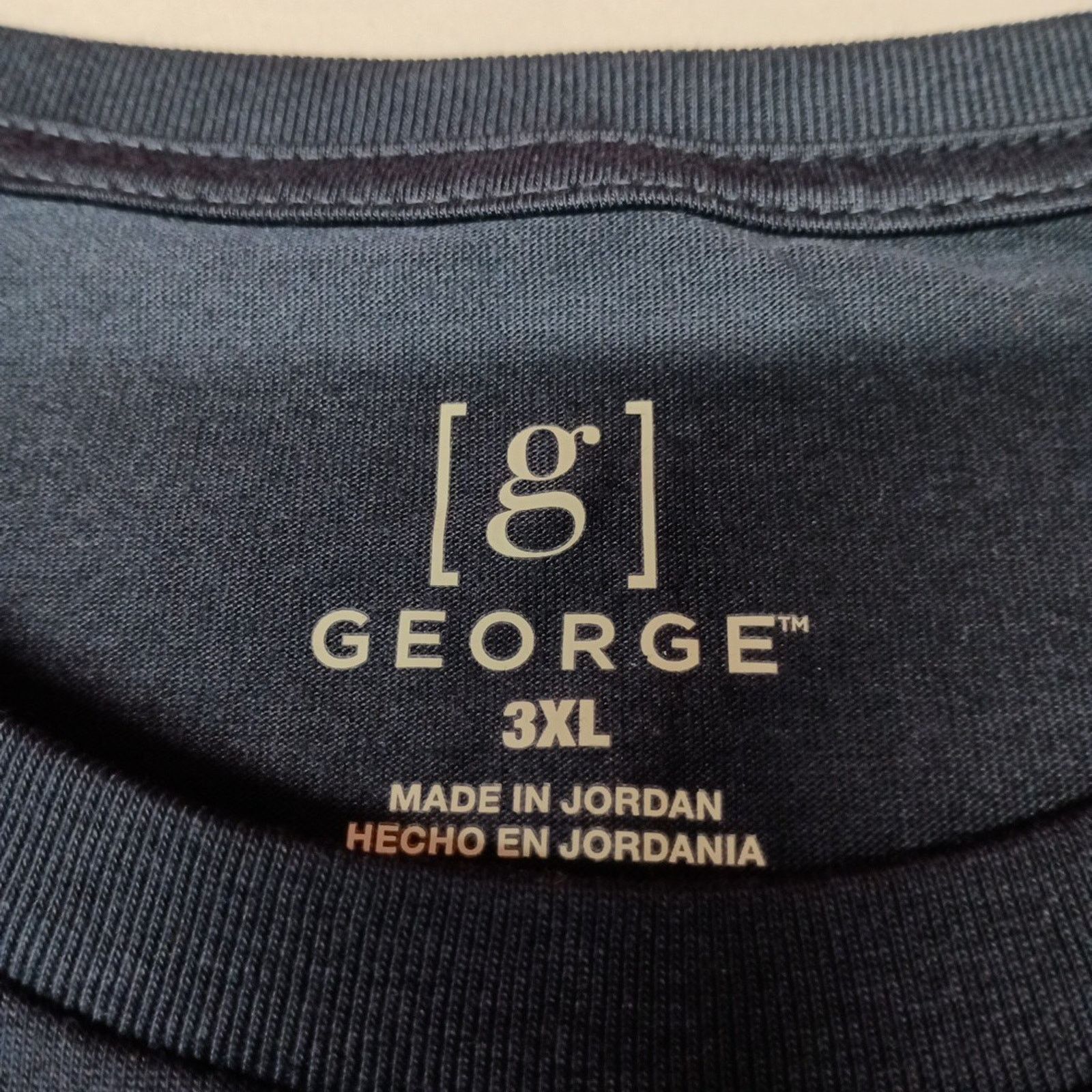 George George Men's T-Shirt Size 3XL Navy Blue Moisture Wicking Size US XXL / EU 58 / 5 - 3 Thumbnail