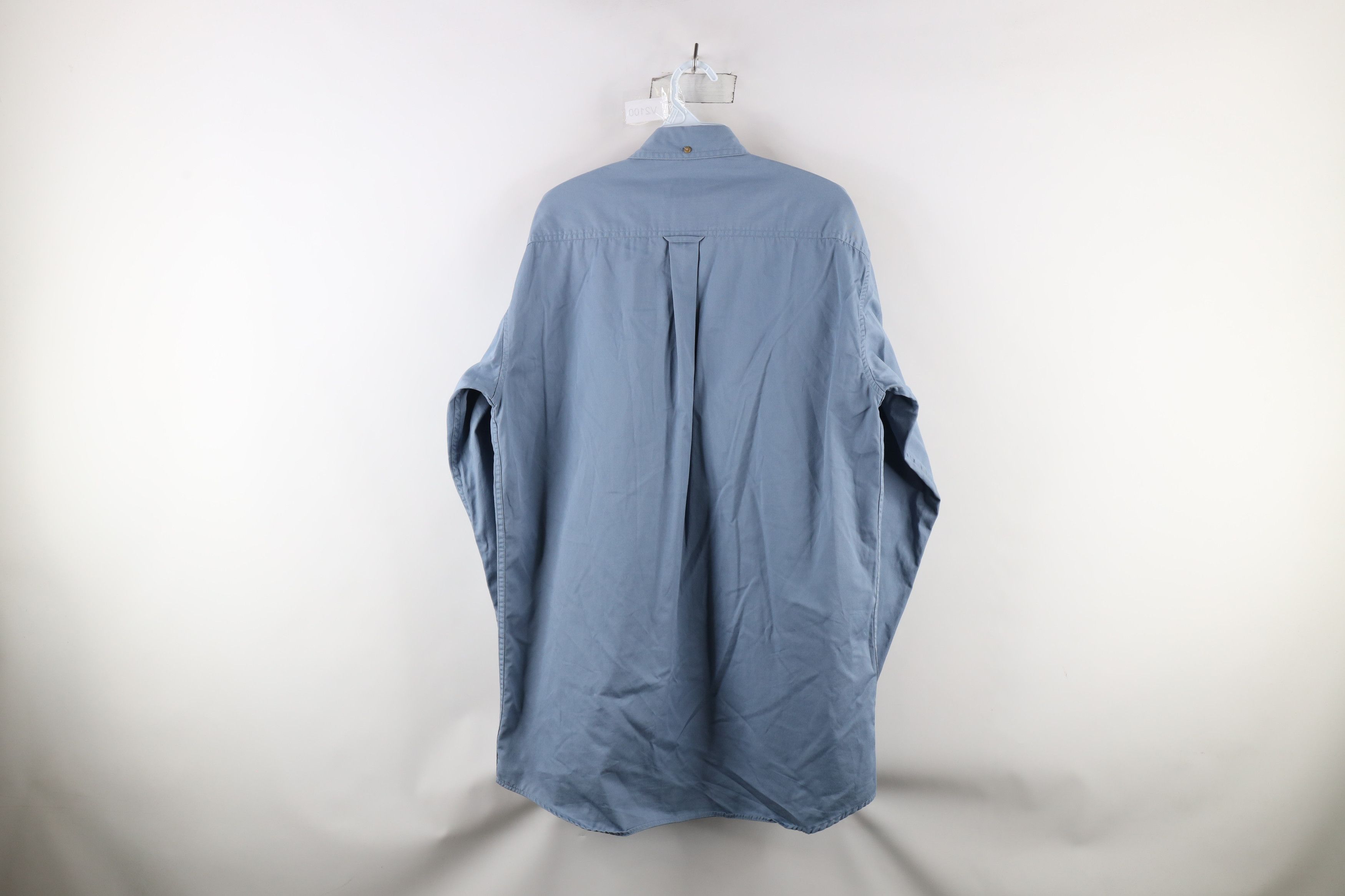Cabelas × Vintage Vintage Cabelas Faded Safari Bush Collared Button Shirt Blue Size US M / EU 48-50 / 2 - 12 Thumbnail