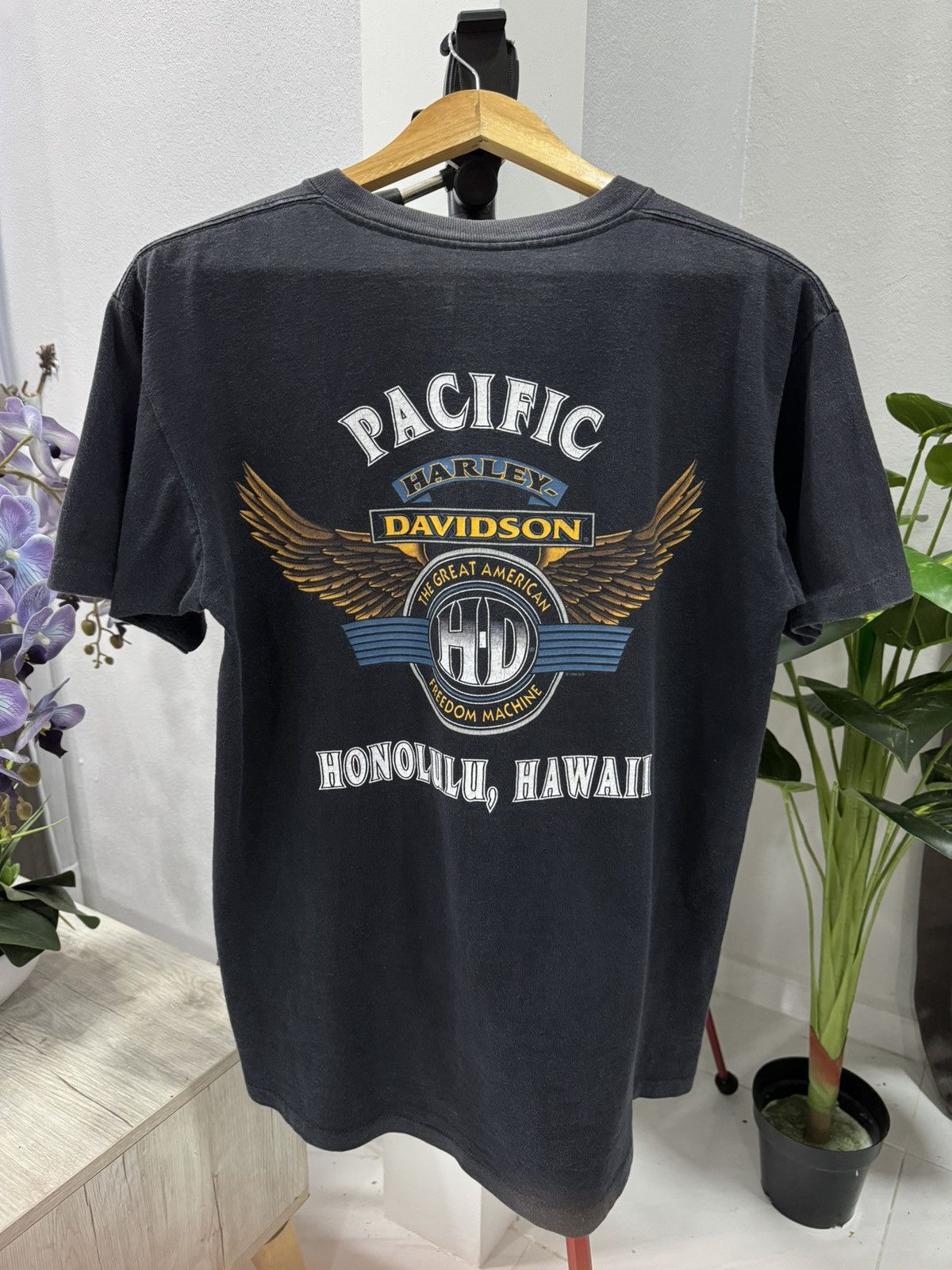 Harley Davidson Vintage 90s Harley Davidson Honolulu Hawaii Tee Size US M / EU 48-50 / 2 - 5 Thumbnail