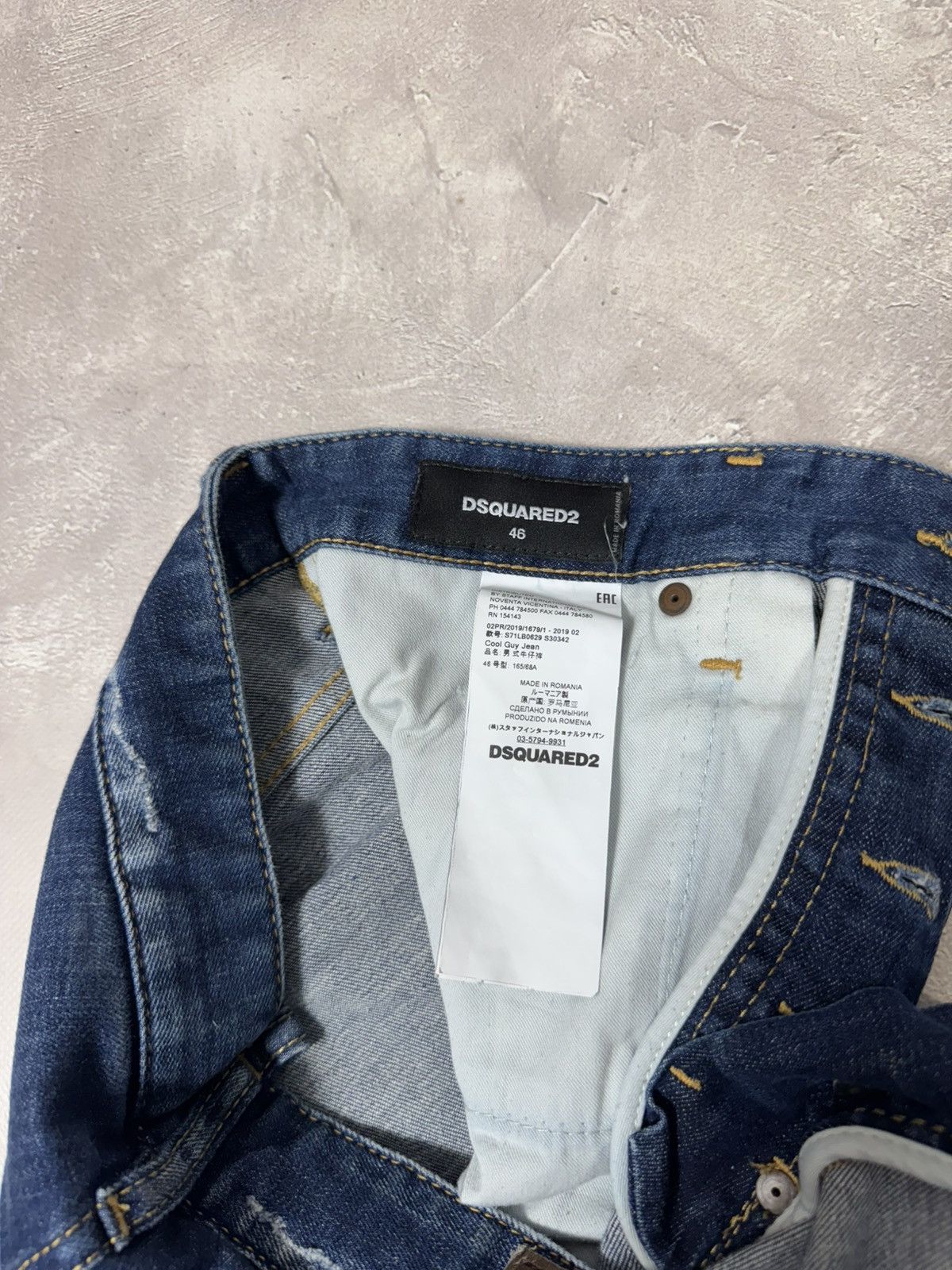 Dsquared2 Dsquared2 Distressed Style Men's Skini Jeans Size US 31 - 15 Thumbnail
