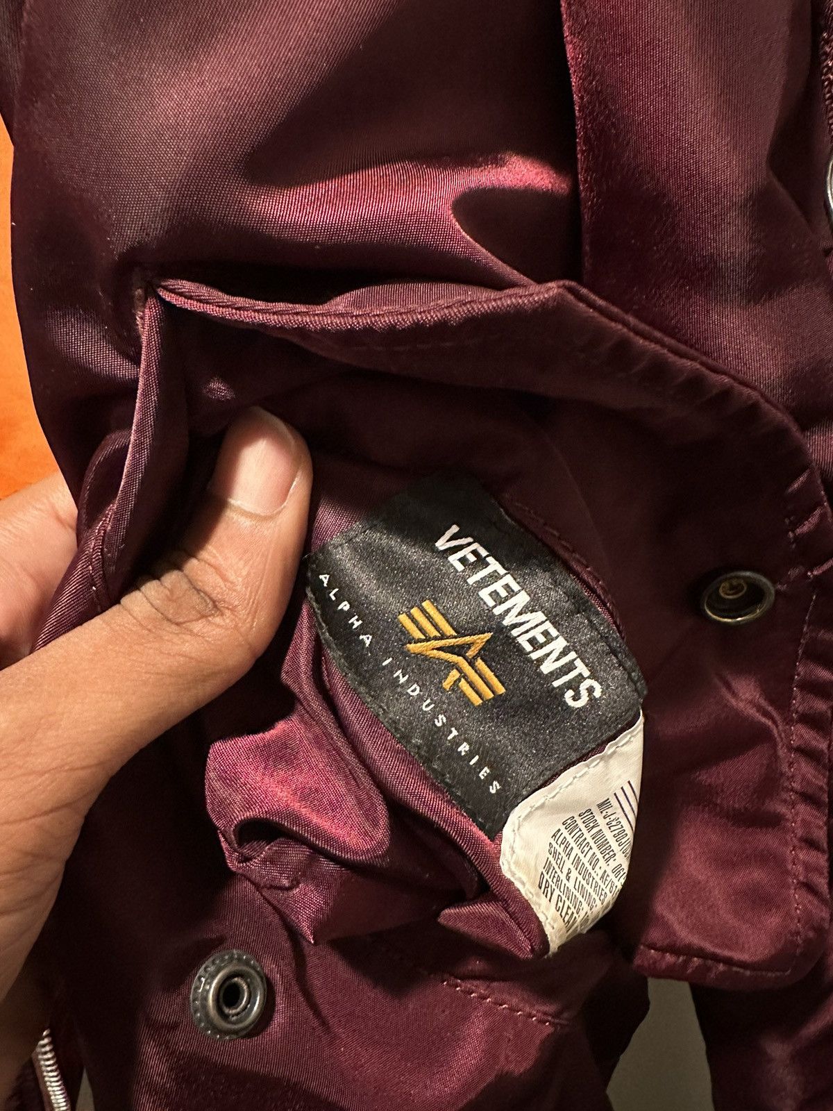 Vetements Burgundy Vetements Racing Bomber Jacket Size US M / EU 48-50 / 2 - 8 Thumbnail