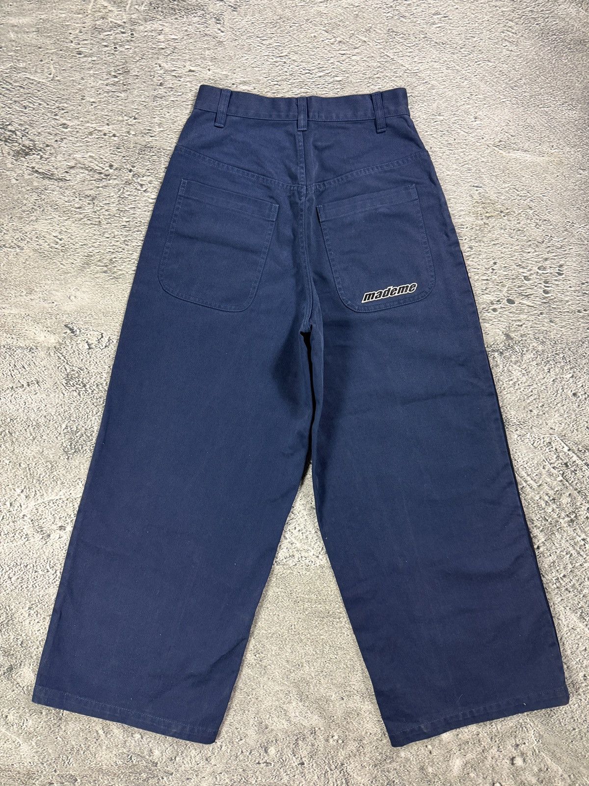 MadeMe MadeMe baggy pants wideleg chino pants navy Size 25" / US 0 / IT 36 - 4 Thumbnail
