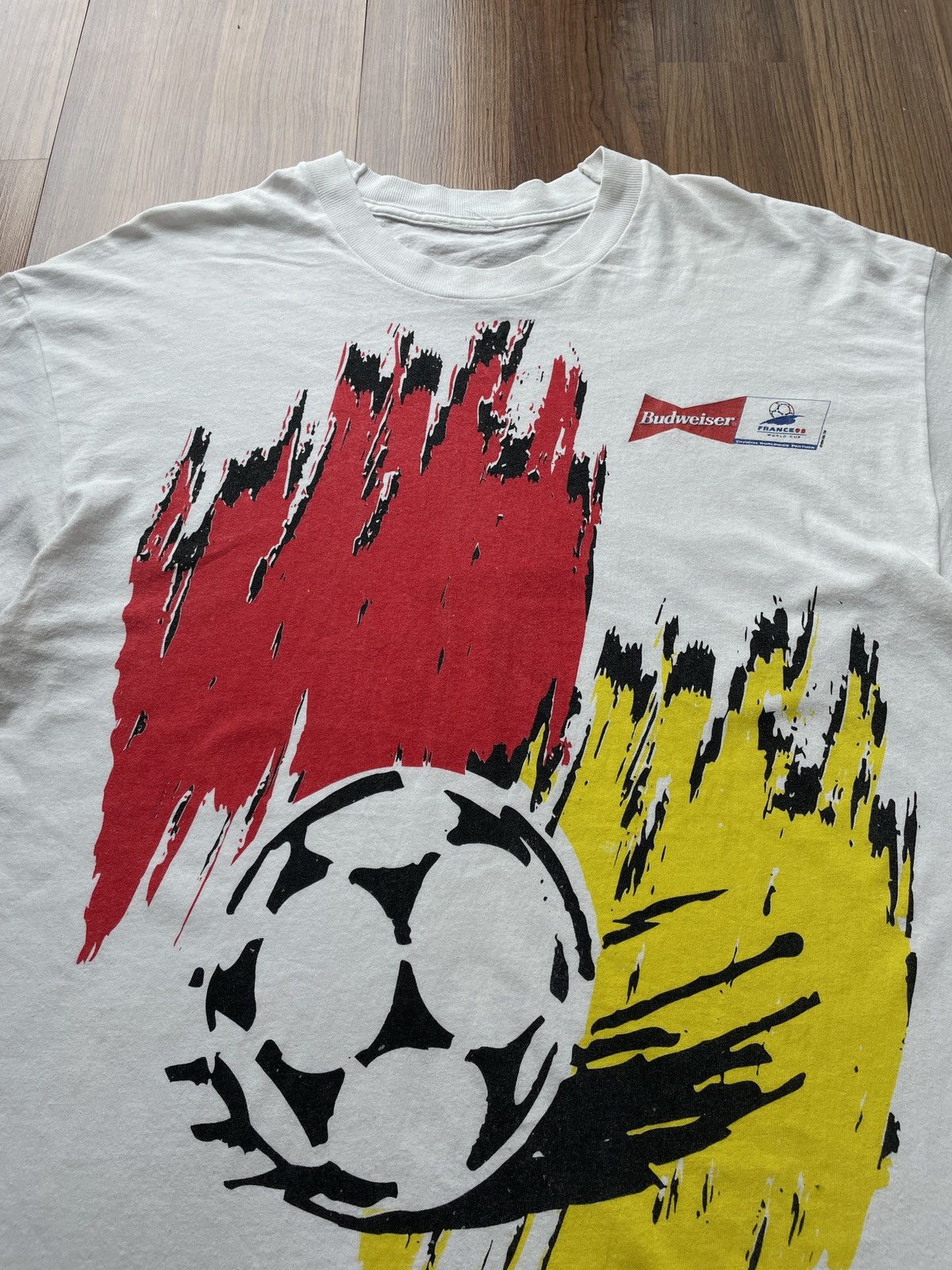 FRANCE 98 ワールドカップ Tシャツ Mサイズ 公式ライセンス商品 FRANCE 98 FIFA WORLD CUP Tシャツ Lサイズ - メルカリ