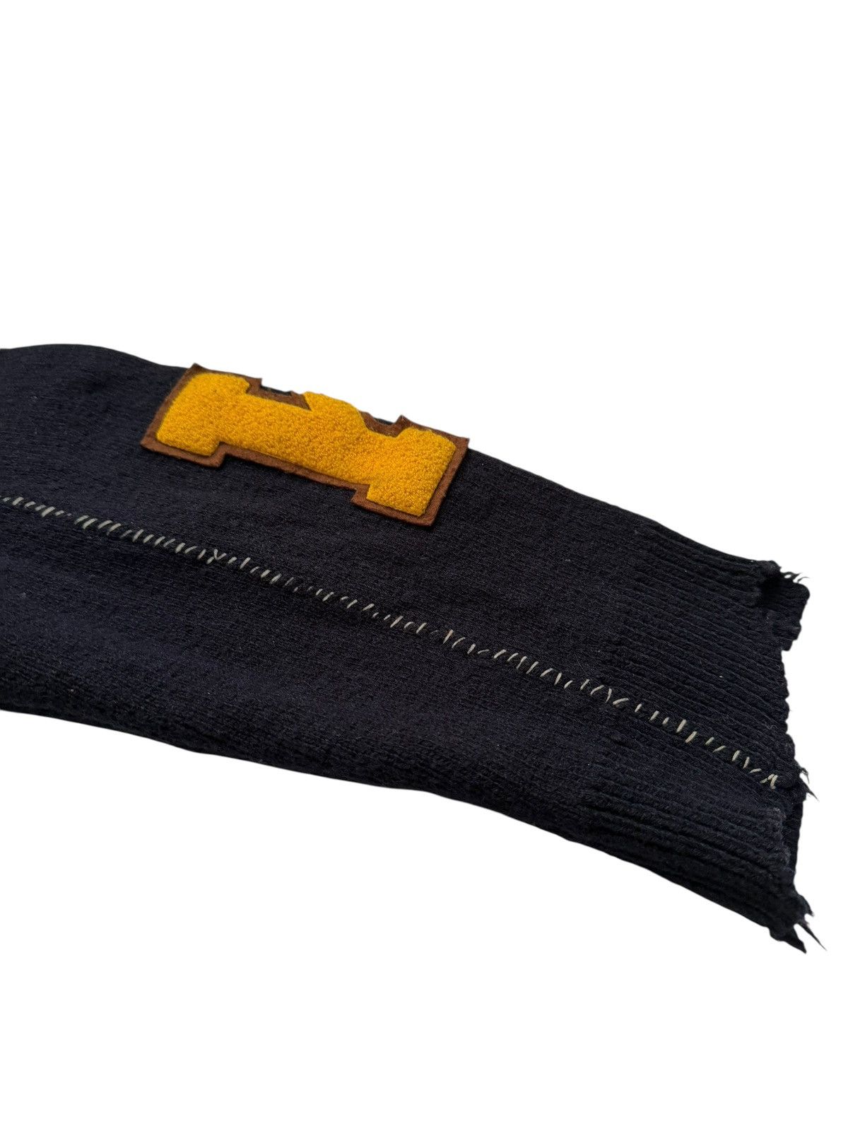 Raf Simons GRAIL 2016 Oversized Navy Varsity Distressed Sweater Size US XXL / EU 58 / 5 - 13 Thumbnail