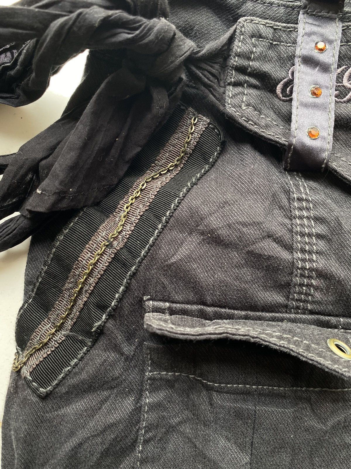 14th Addiction 2000s egoist flared bondage punk cargo pants Size US 28 / EU 44 - 8 Thumbnail