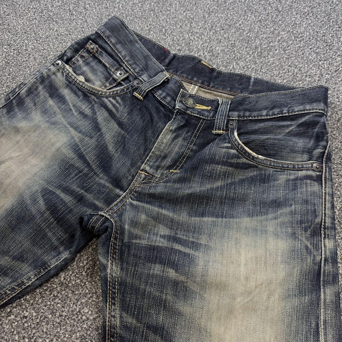 If Six Was Nine Archives ‼️ Japanese Edwin 503 Rusty Heavy Faded Wash Denim Size US 28 / EU 44 - 3 Thumbnail