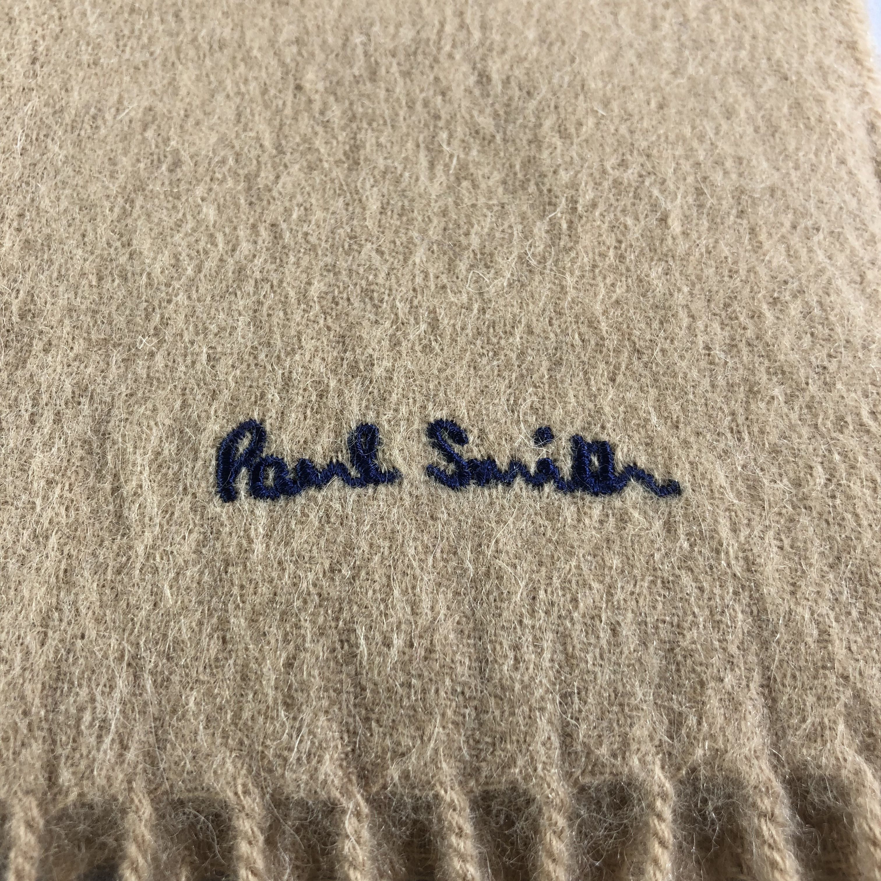 Paul Smith Paul Smith Tan Wool Scarf Muffler V1459 Size ONE SIZE - 4 Thumbnail