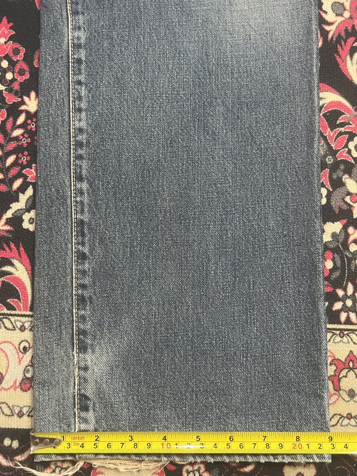 Edwin Vintage Edwin 505X Blue Washed Selvedge Frayed Leg Jeans Size US 32 / EU 48 - 20 Thumbnail