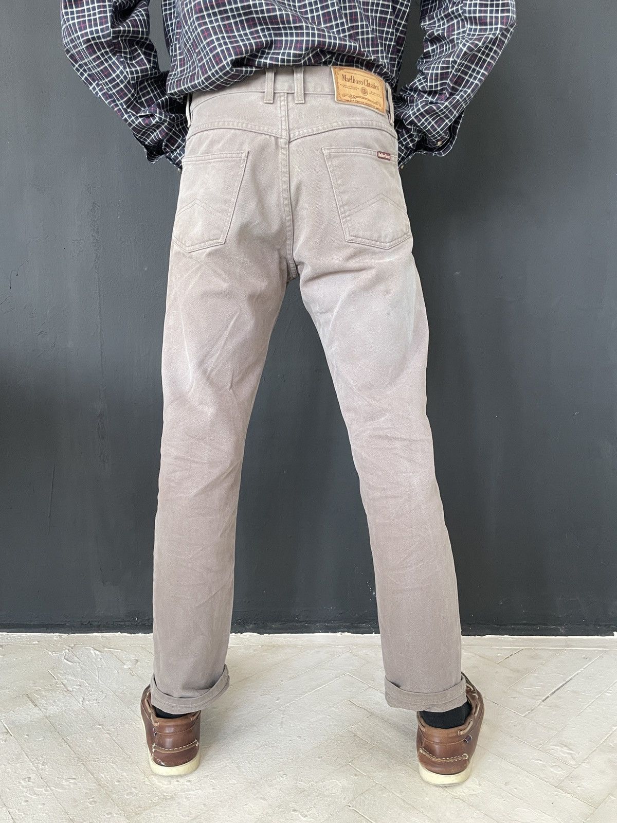 Marlboro Classics Vintage Marlboro Classics heavy denim workwear pants Size US 31 - 1 Thumbnail