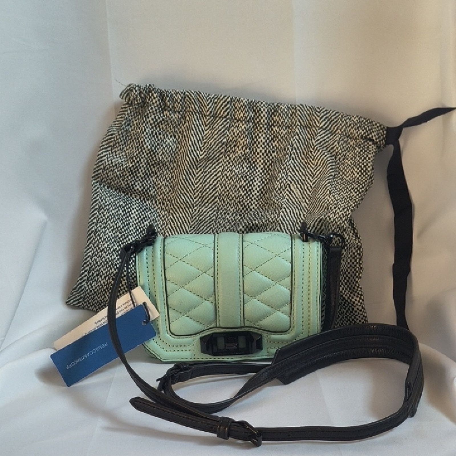 Rebecca Minkoff New - Rebecca Minkoff Mint Green Quilted Leather Crossbody Size ONE SIZE - 9 Thumbnail