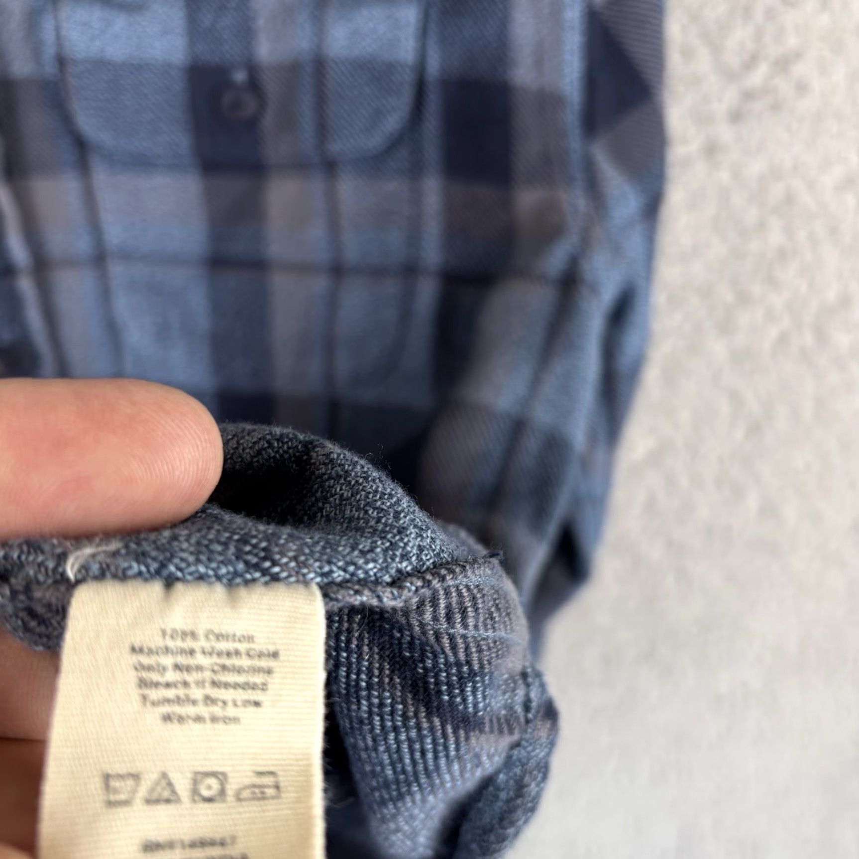 J Brand Normal The Normal Brand Shirt Mens S Blue Plaid Flannel Long Sleeve Button Up Soft Size US S / EU 44-46 / 1 - 4 Thumbnail