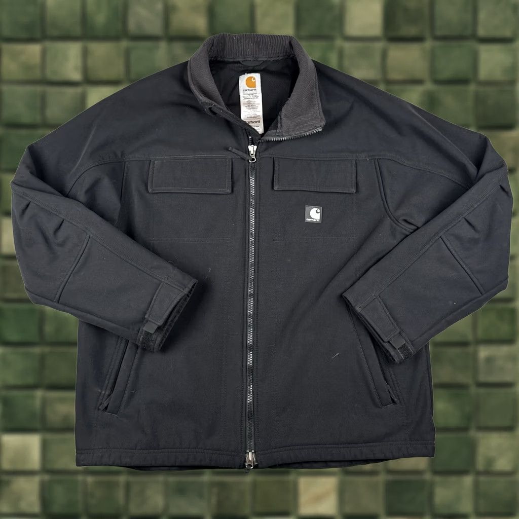 Carhartt Carhartt J176 Soft Shell Jacket Black Workwear Full Zip Men’s Large Size US L / EU 52-54 / 3 - 1 Thumbnail