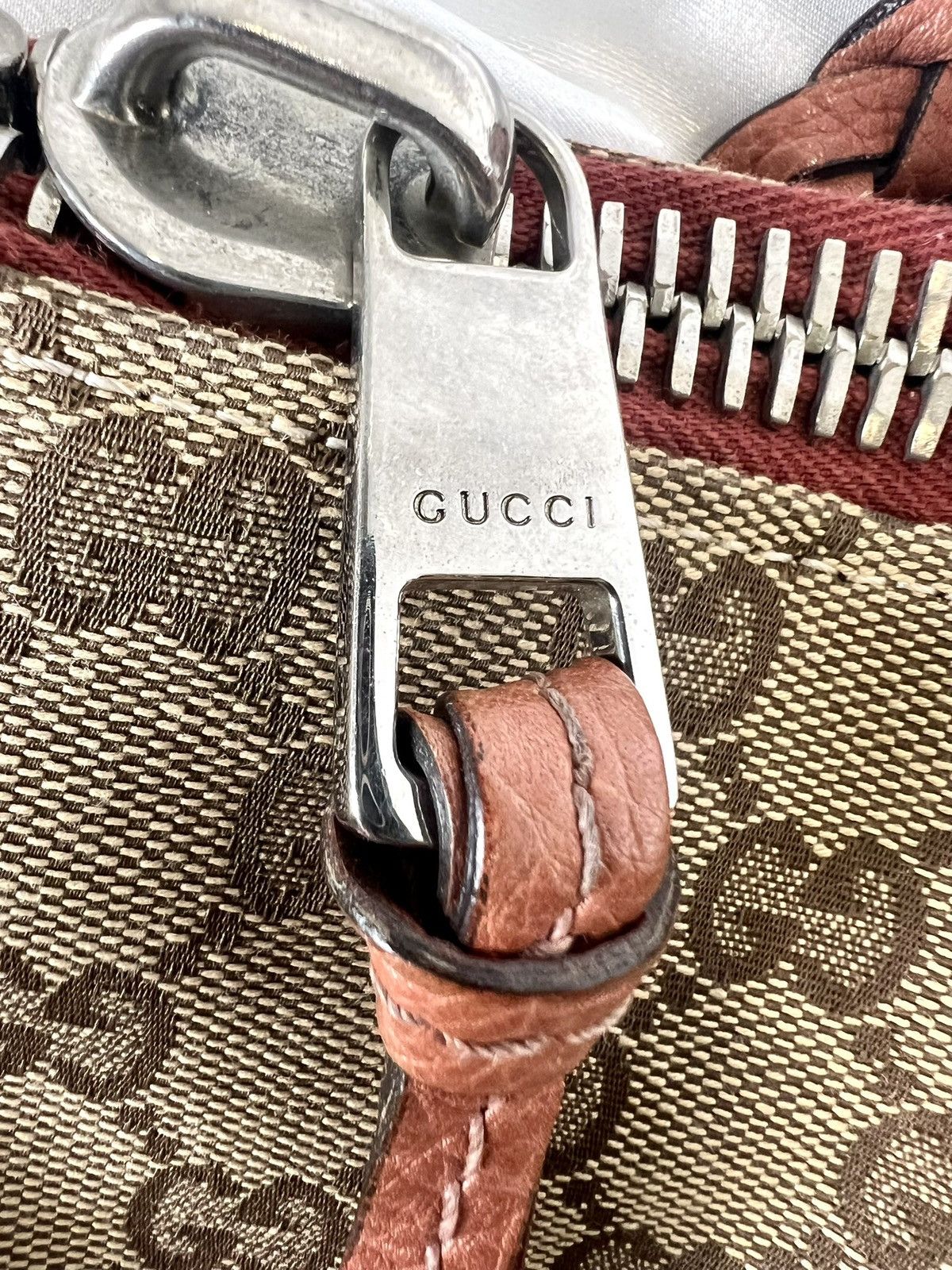 Gucci GUCCI GG Canvas & Leather Bamboo Bar Shoulder Bag Size ONE SIZE - 15 Thumbnail