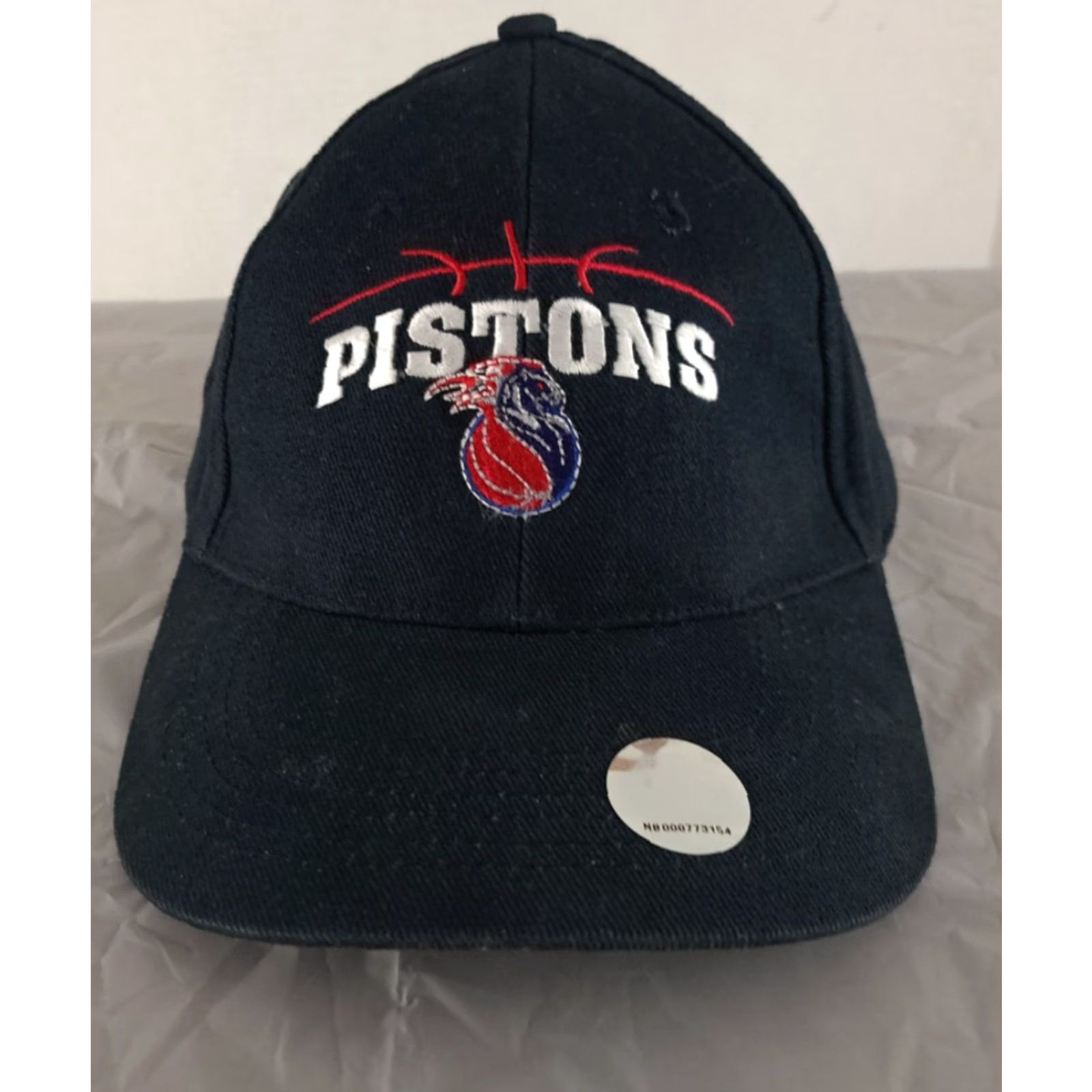 NBA **Vintage Detroit Pistons Basketball NBA Black Adjustable Baseball Cap** User: Vintage Detroit Pistons Basketball NBA Black Adjustable Baseball Cap Size ONE SIZE - 2 Thumbnail
