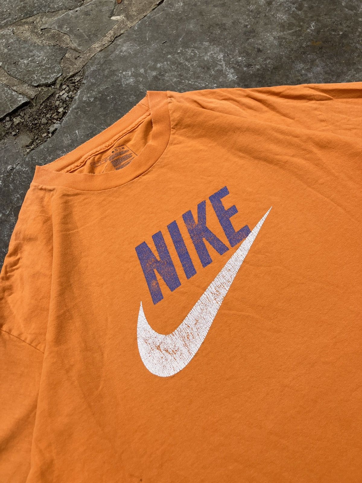 Nike × Vintage Y2K Nike Distressed Oversized Tee Size US XL / EU 56 / 4 - 6 Thumbnail