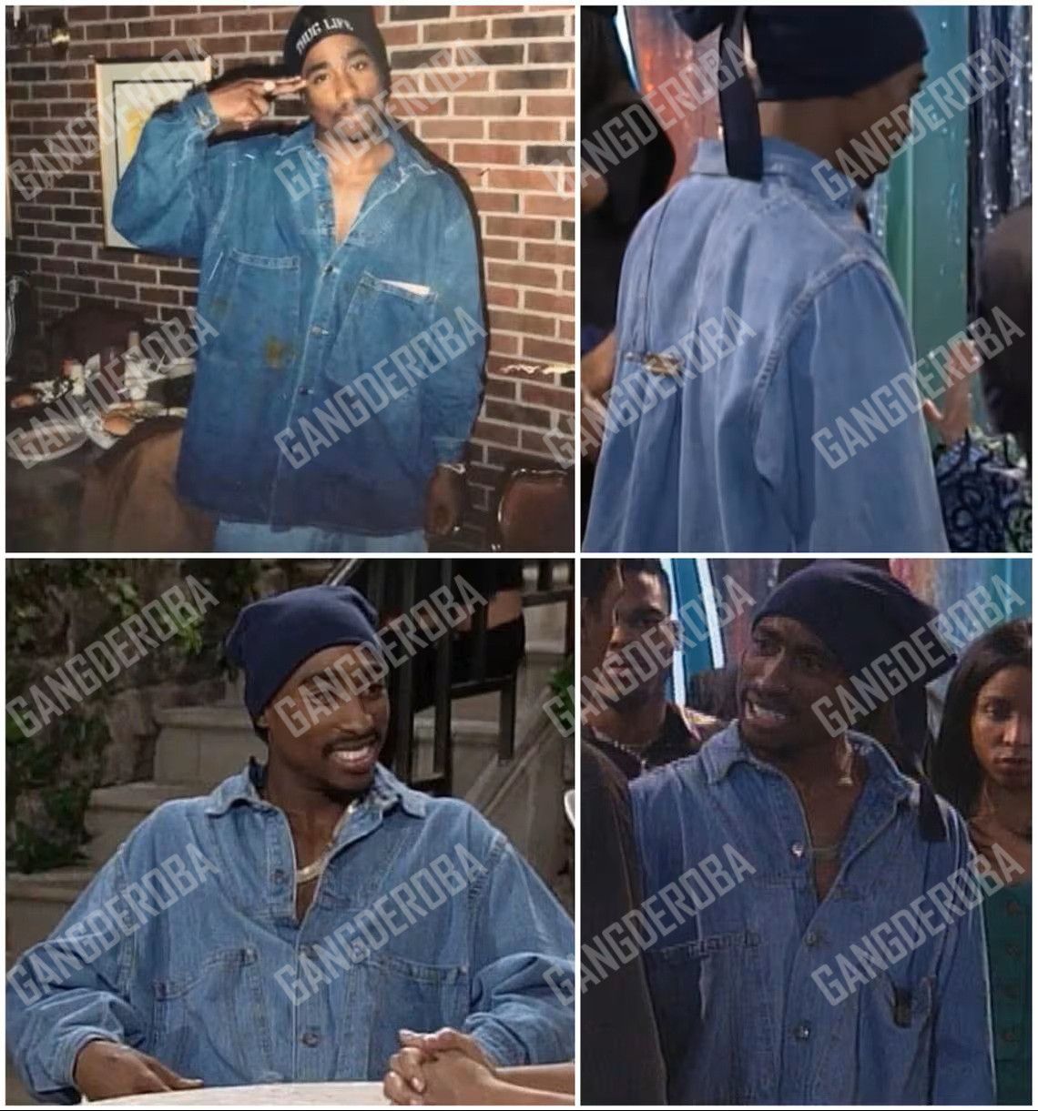 Karl Kani RARE Vintage 90s KARL KANI Button Up Shirt Jacket 2pac Tupac Size US M / EU 48-50 / 2 - 6 Thumbnail