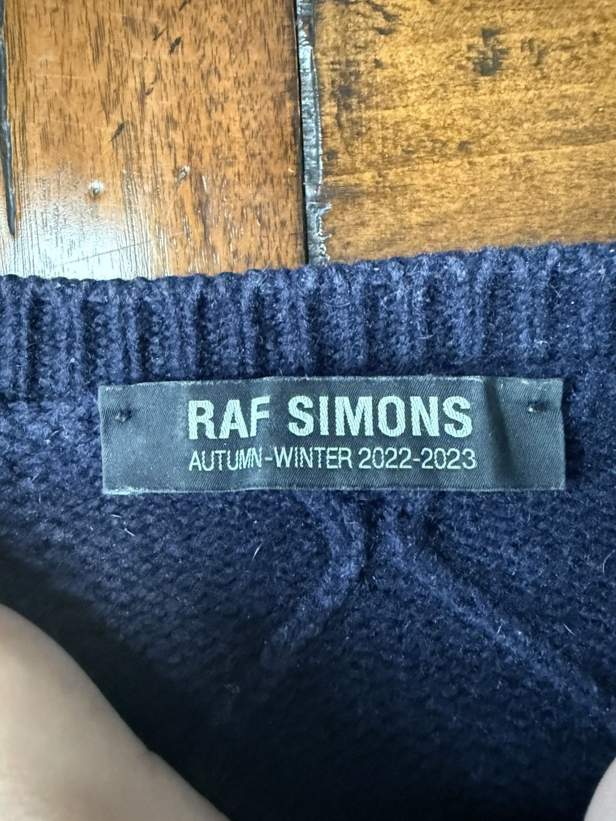 Raf Simons Raf Simons AW22-23 Detached Oversized Merino Wool Sweater Size US M / EU 48-50 / 2 - 5 Thumbnail