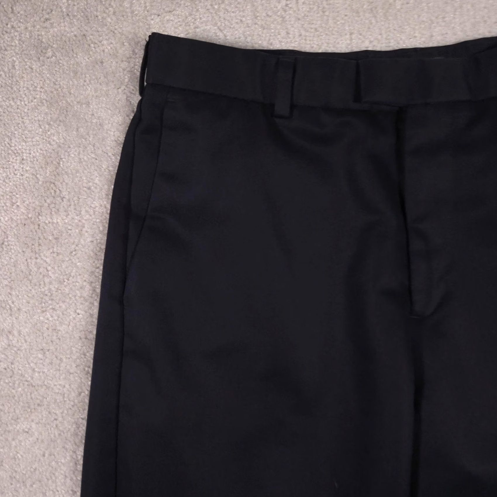 Dockers Dockers Premium Dress Pants Mens 34x31.5 Blue Flat Front Straight Leg Business Size US 34 / EU 50 - 3 Thumbnail