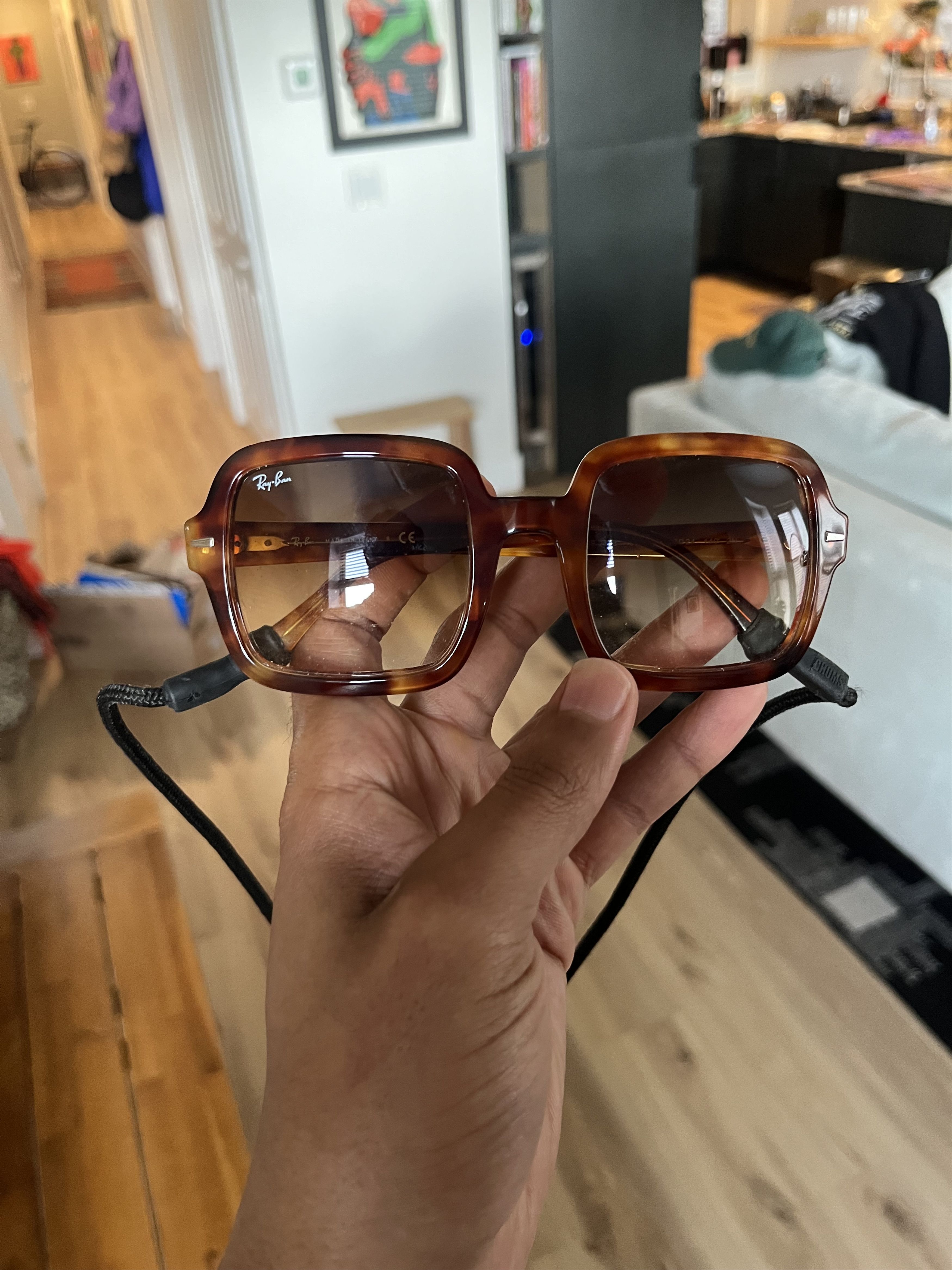 RayBan Ray-Ban RB2188 sunglasses Havana Tortoise Square Size ONE SIZE - 1 Thumbnail