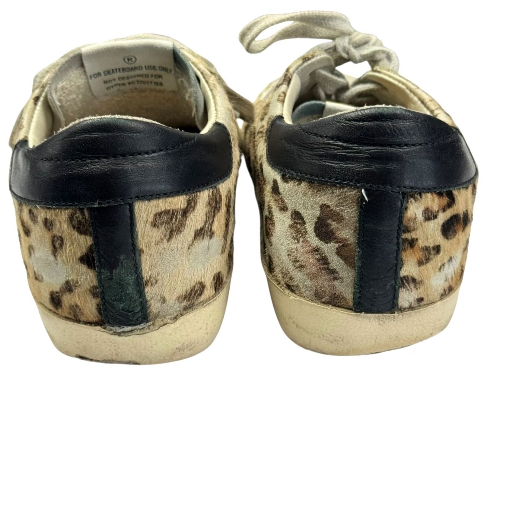 Golden Goose VINTAGE: No, Golden Goose Superstar Snow Leopard Print Distressed Sneakers Womens Size 37EU Sneakers Size US 7 / IT 37 - 3 Thumbnail