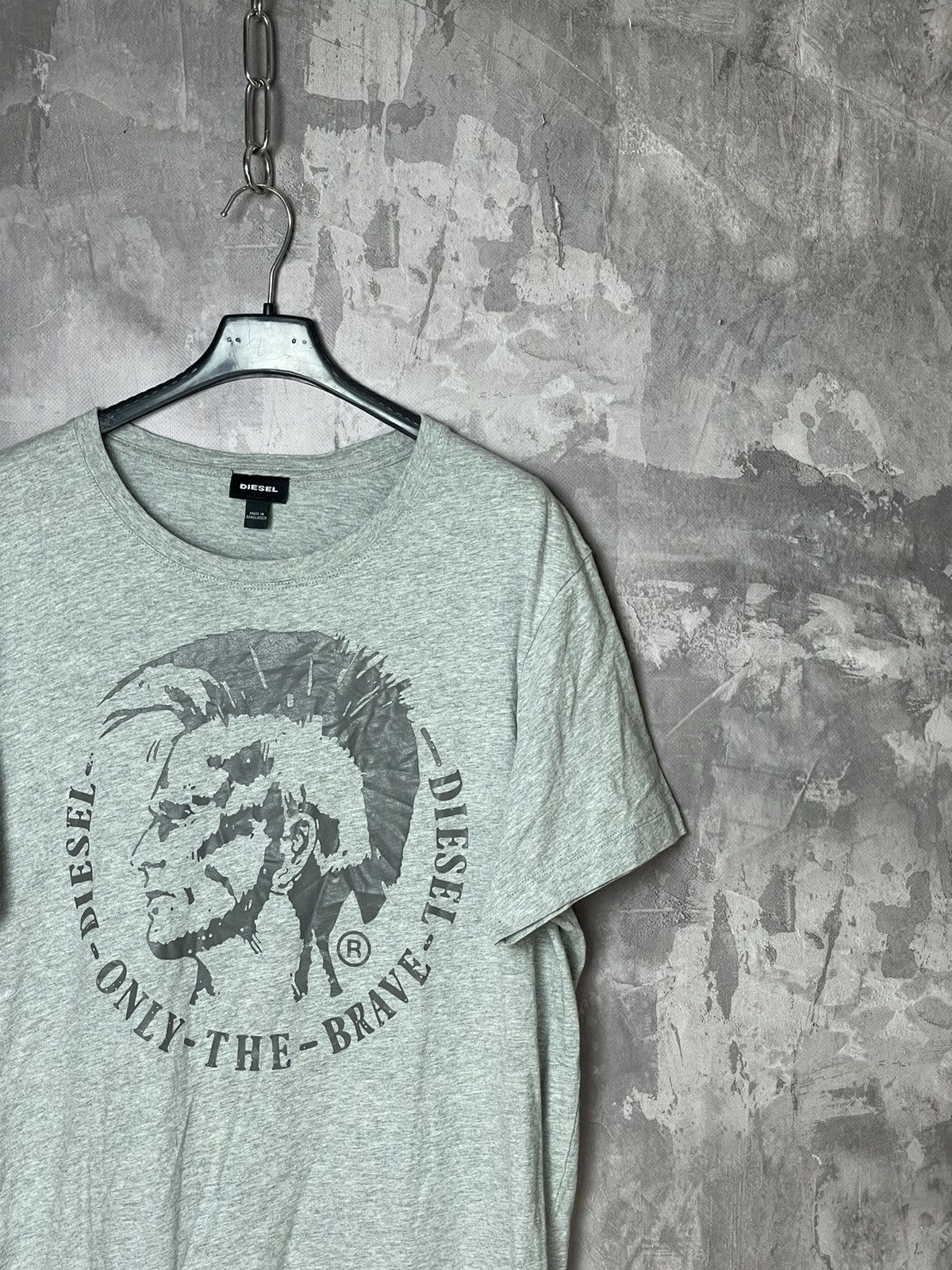 Other Vintage Diesel Big Logo Hype Designer T Shirt Tee Size US L / EU 52-54 / 3 - 4 Thumbnail